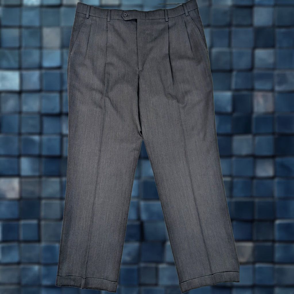 stafford pleated dress pants Loro Piana Men's Stafford Jaspe Wool Pleated Pants, 518h Shady Garden, Men's, 52 Eu (36r Us), Pants & Shorts Wool & Dress Pants