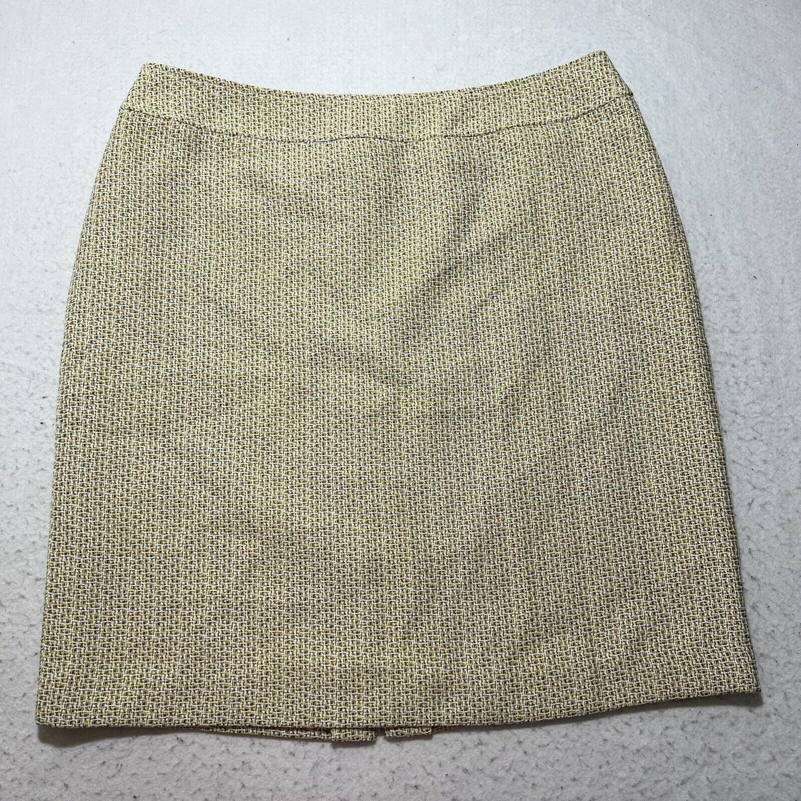 Other Tahari 16 Straight Pencil Skirt Yellow Glitter Sparkle Lined Size 38" / US 16 / IT 52 - 1 Thumbnail