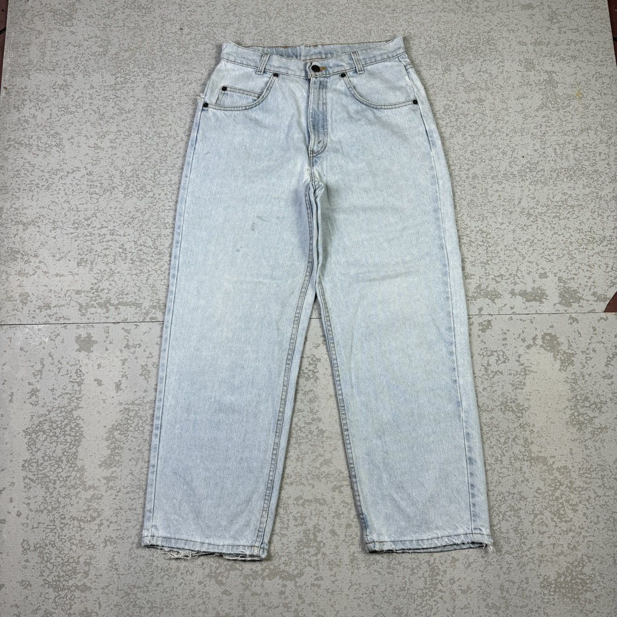Levi's × Vintage 💥Vintage 90s Levis 580 Student Baggy Fit Sick Blue Wash Jean Size US 28 / EU 44 - 3 Thumbnail