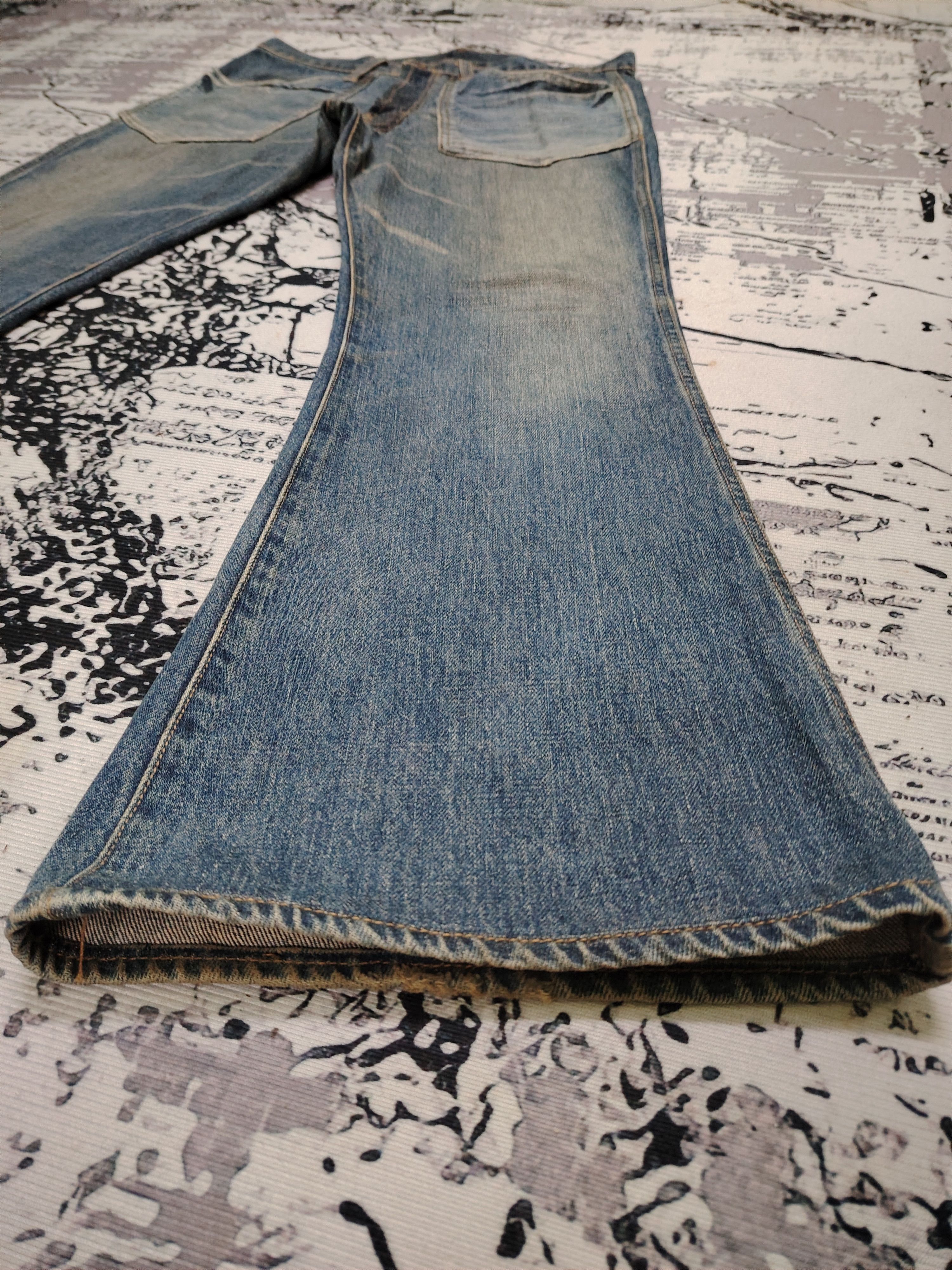 Big John VINTAGE 80s BIG JOHN FLARED BELL BOTTOM JEANS Size 34" / US 12 / IT 48 - 6 Thumbnail