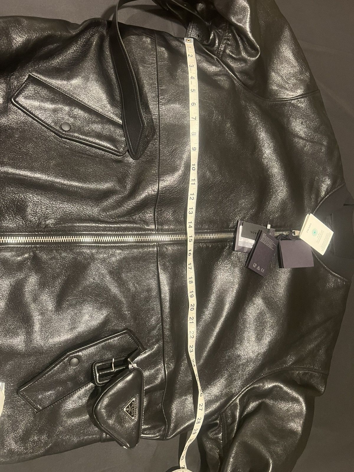 Prada Prada raf simons triangle leather jacket. S. $12500 Size US S / EU 44-46 / 1 - 16 Thumbnail