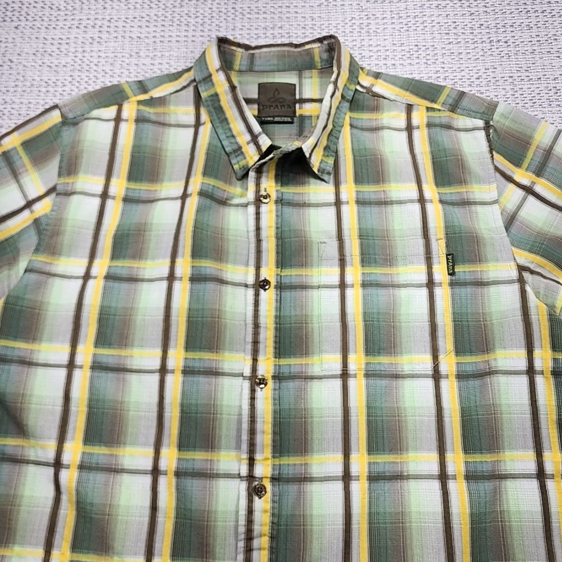 Prana Prana Shirt Mens Extra Large Plaid Short Sleeve Button Up Outdoor Casual Hiking Multicolor Size US XL / EU 56 / 4 - 4 Thumbnail