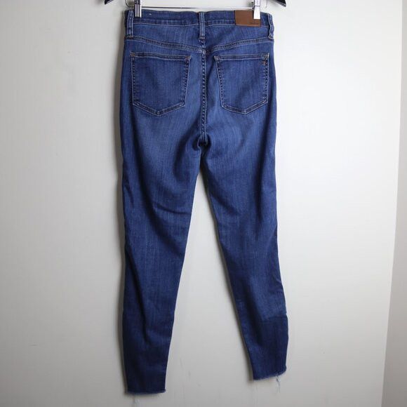 Madewell Madewell 10" High-Rise Skinny Raw Hem Denim Jeans Size 29 Size 29" - 6 Thumbnail