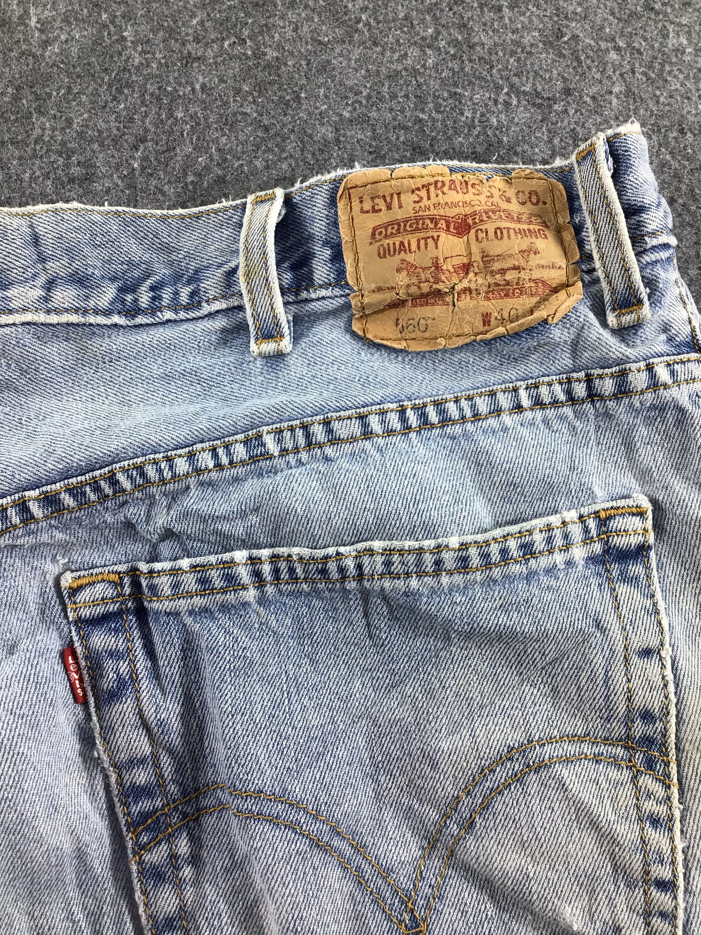 Levi's Vintage Levis 560 Jeans Stone Wash Denim -J573 Size US 40 / EU 56 - 5 Thumbnail