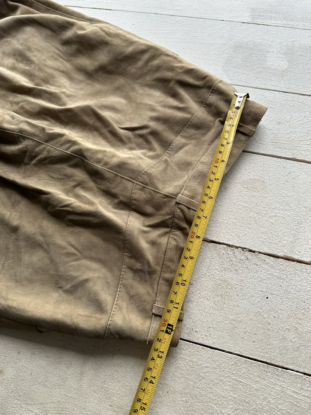 Leather 🚨Vintage leather pants motorcycles BROWN LUXURY Y2K Size 26" / US 2 / IT 38 - 17 Thumbnail