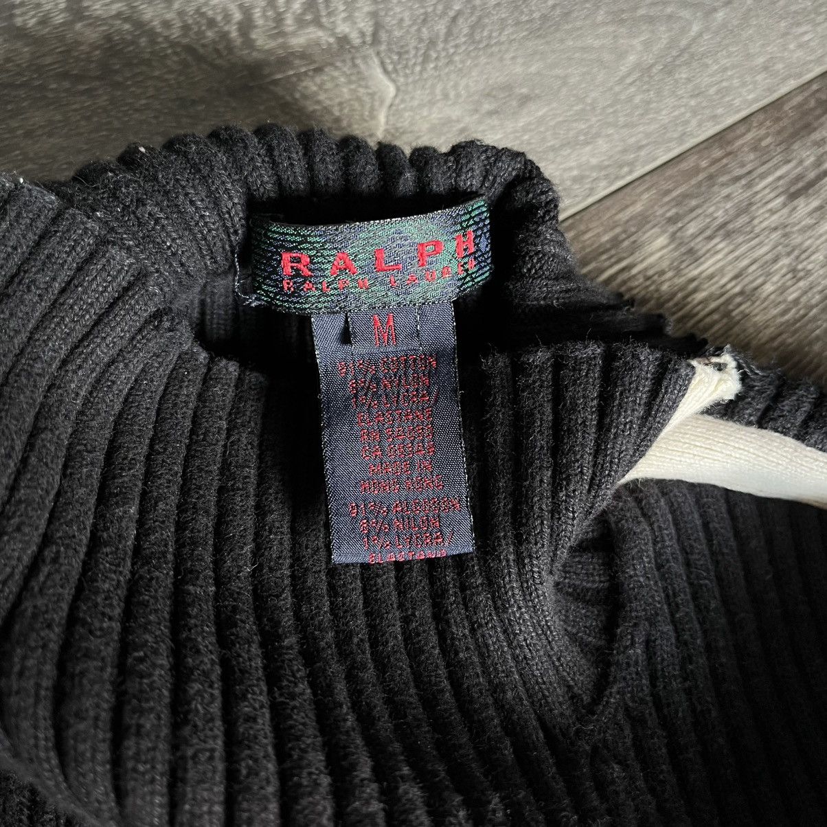 Ralph Lauren Vintage Polo Ralph Lauren Race Stripe Mock Neck Sweater Y2K Size M / US 6-8 / IT 42-44 - 4 Thumbnail
