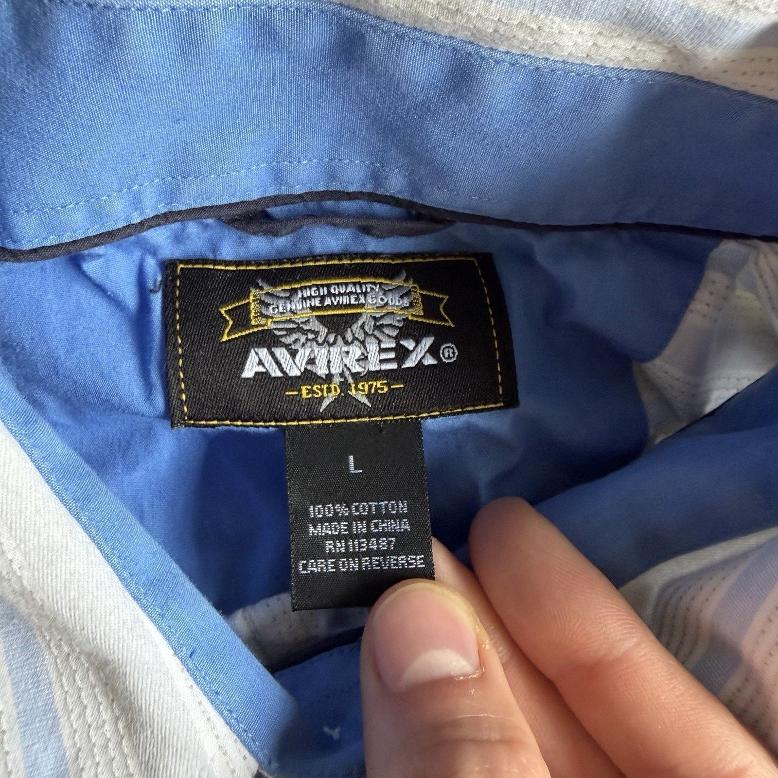 Avirex Vintage Y2K Avirex Short Sleeve Button Up Shirt Large Grunge Size US L / EU 52-54 / 3 - 4 Thumbnail
