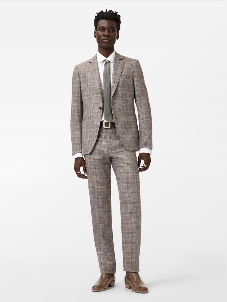 John Varvatos Plaid tailored suit set Size US M / EU 48-50 / 2 - 1 Thumbnail