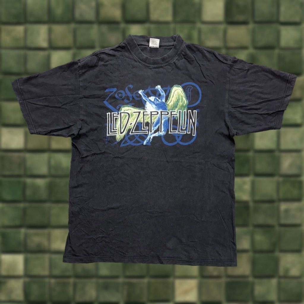 Doublet VINTAGE Led Zeppelin Double Sided Promo Band T-shirt XL Men 90s Black Short Sleeve Shirt Mens XL Size US XL / EU 56 / 4 - 1 Thumbnail
