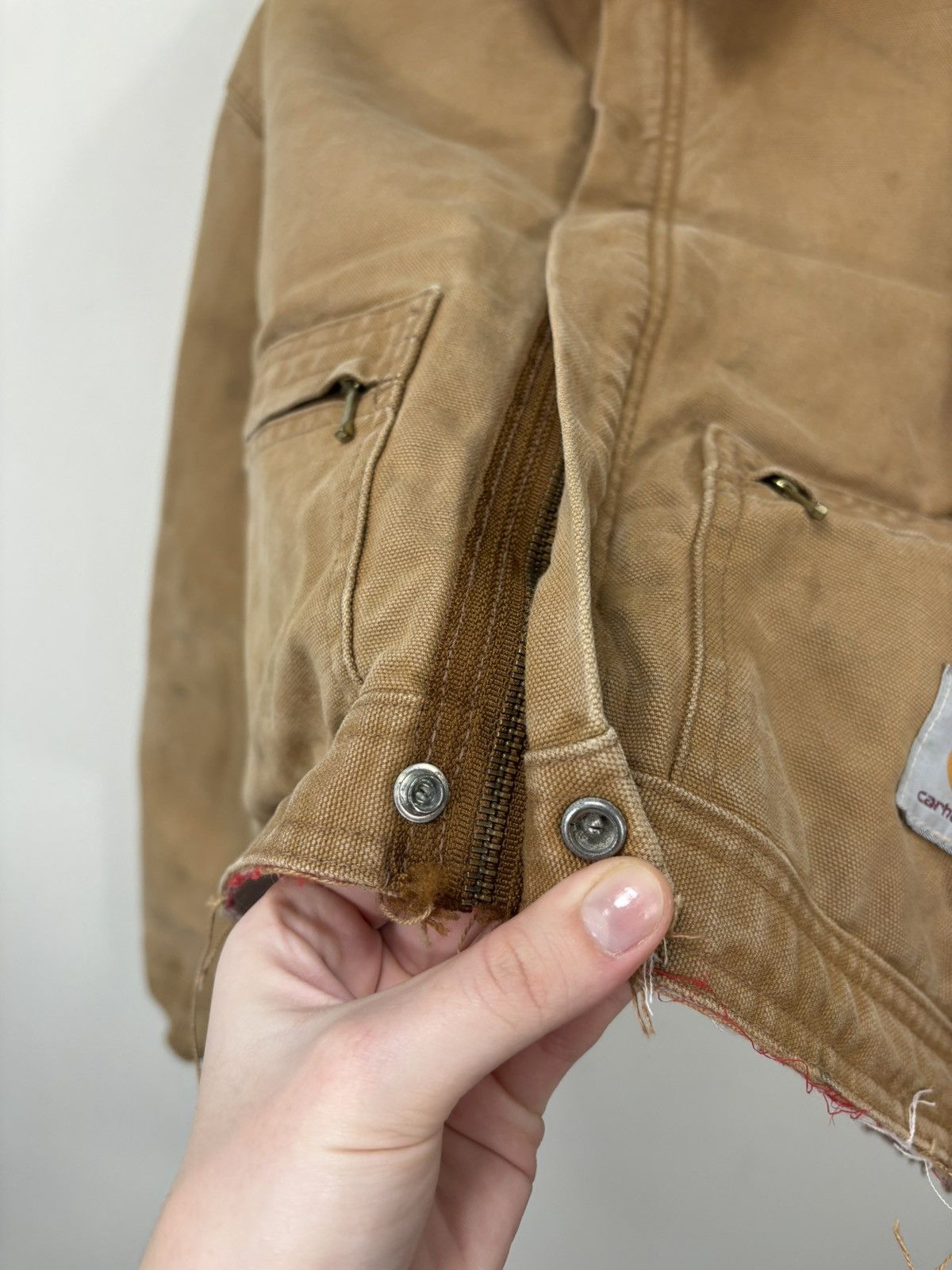 Carhartt Vintage 90s Carhartt USA Workwear Y2K Boxy Cropped Jacket Size US L / EU 52-54 / 3 - 13 Thumbnail