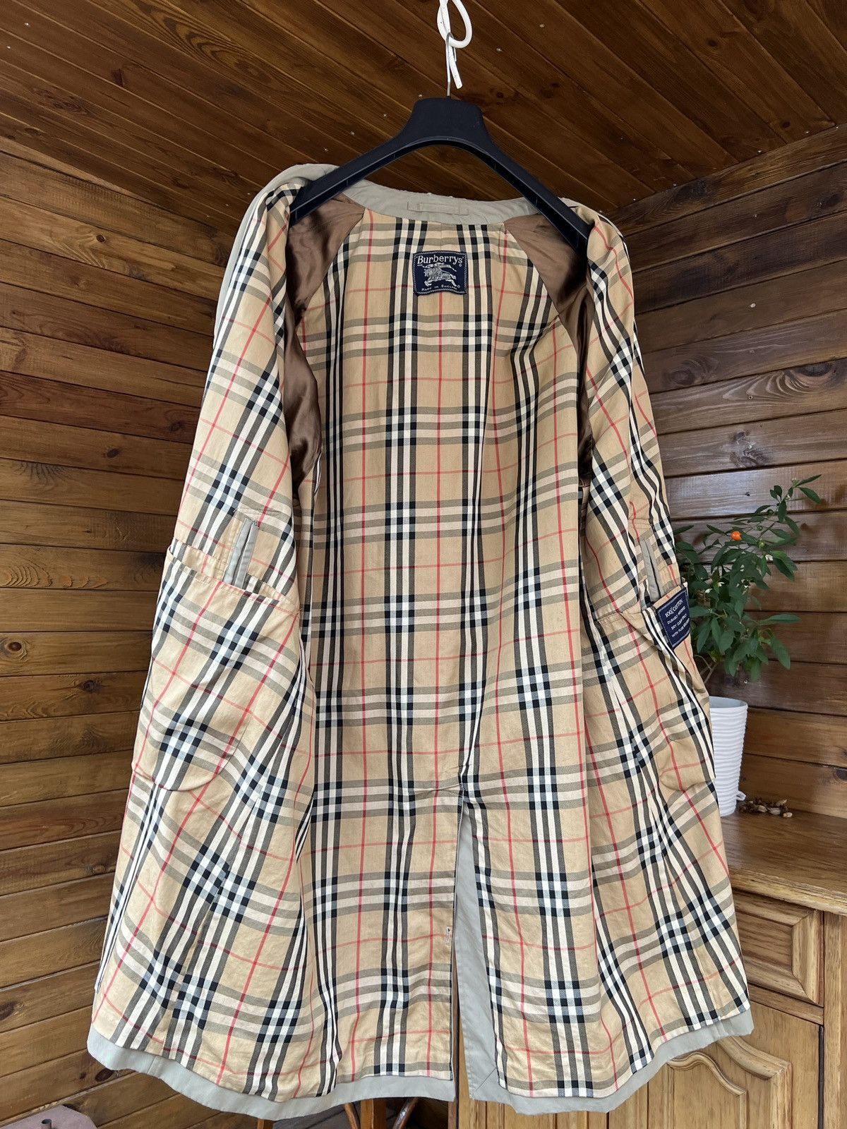 Burberry Vintage Burberry Long Raincoat Size US L / EU 52-54 / 3 - 2 Thumbnail