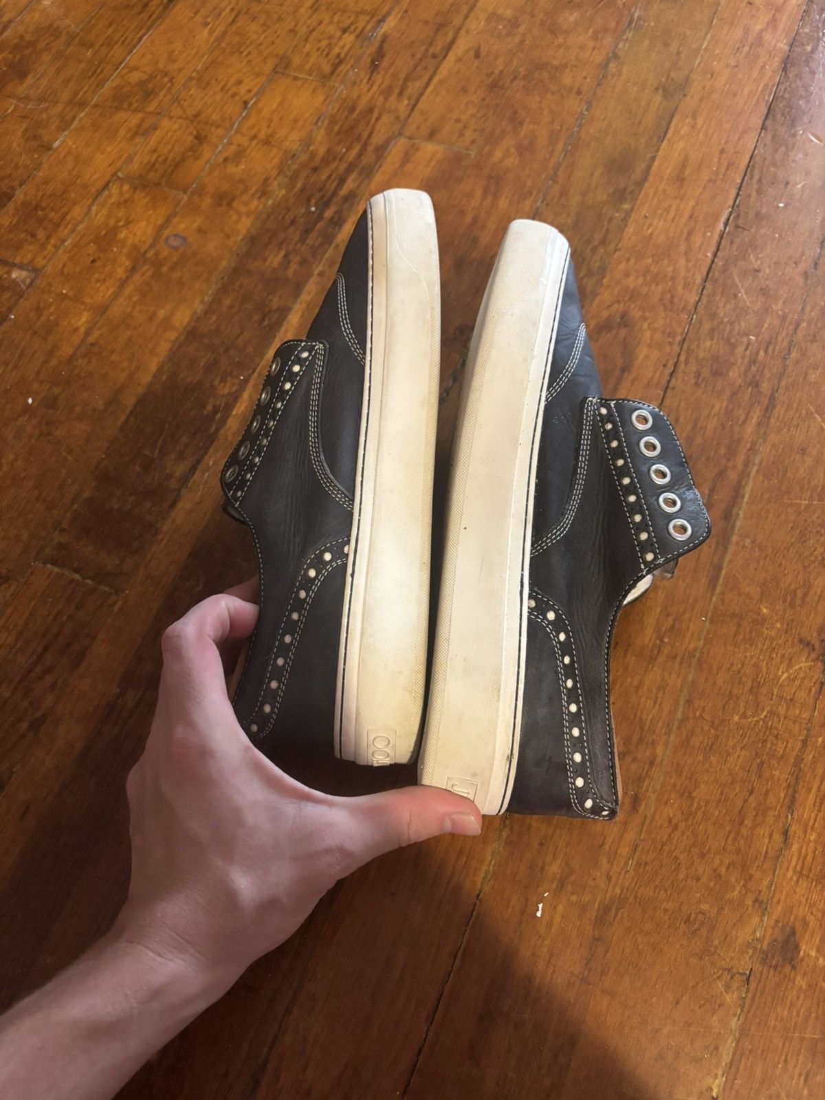Jimmy Choo Jimmy choo black leather brogue sneakers Size US 9.5 / EU 42-43 - 3 Thumbnail