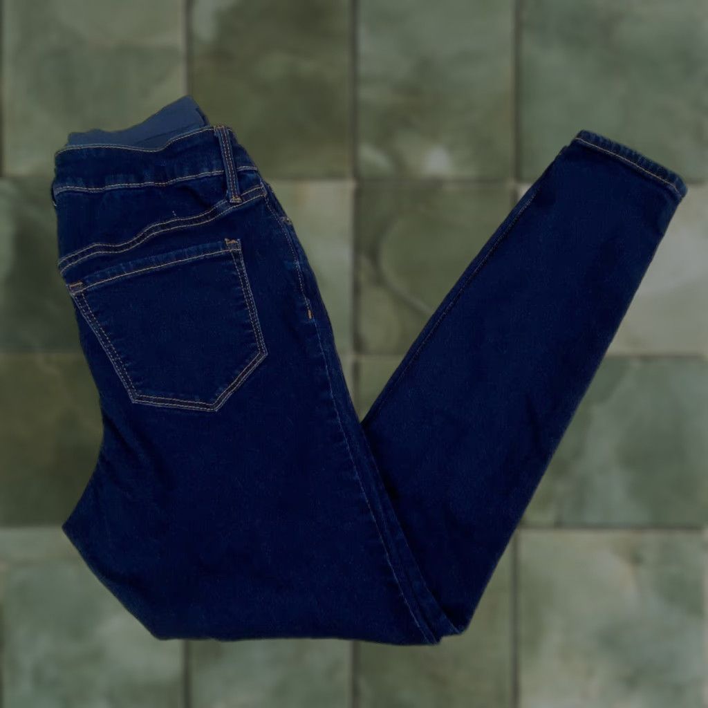Old Navy Old Navy Womens Rockstar 4 Maternity Super Skinny Premium Full Panel Jeans Size 27" / US 4 / IT 40 - 1 Thumbnail