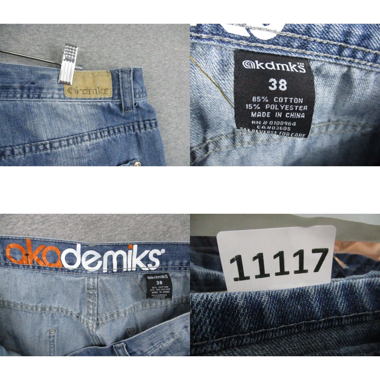 Akademiks VINTAGE AKADEMIKS Jeans Shorts 38 Mens Blue Hip Hop Street Baggy Wide Log Y2K Jeans Shorts Mens 38 Blue Hip Hop Urban Log Embroidered Size US 38 / EU 54 - 8 Thumbnail