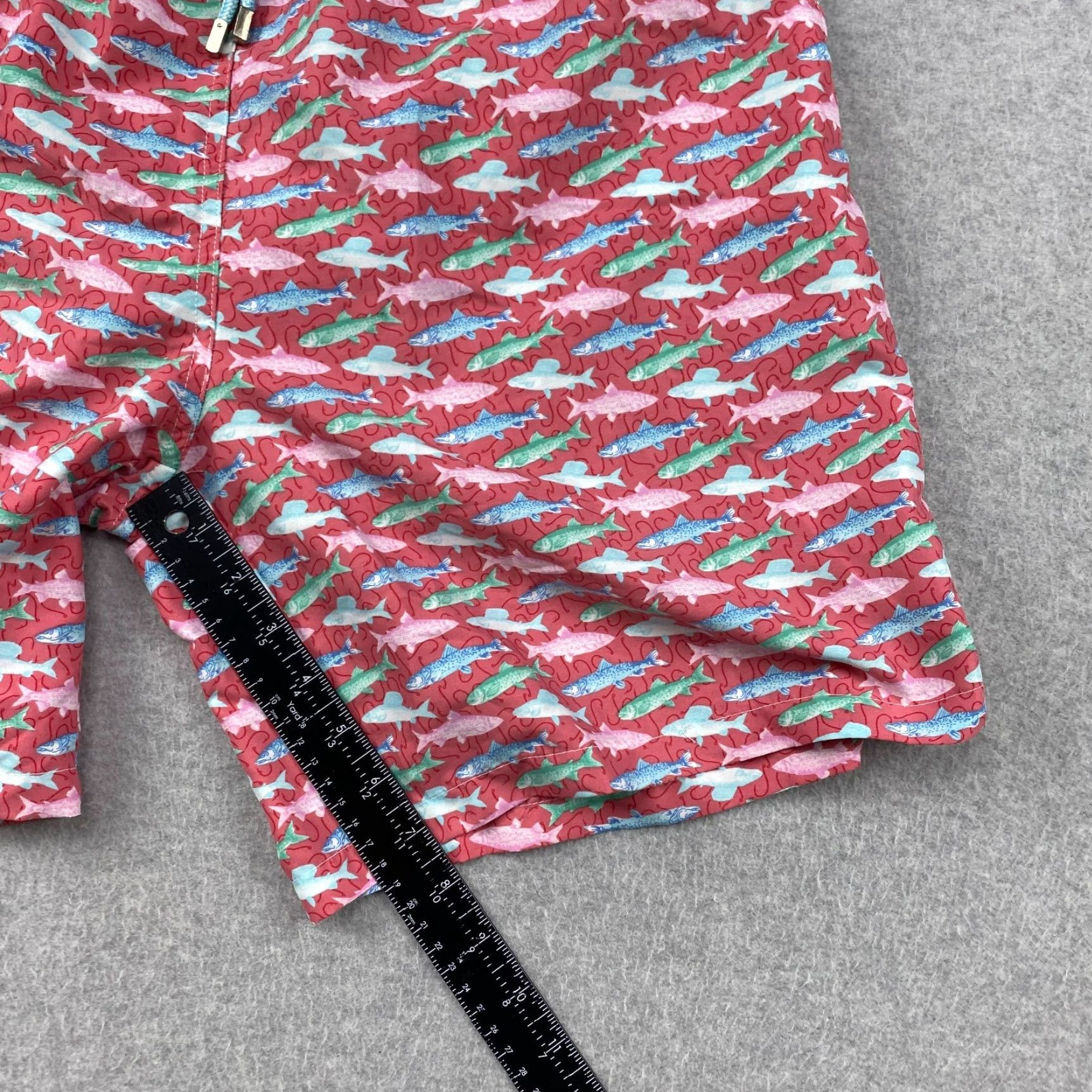 Peter Millar Peter Millar Shorts Mens Large Multicolor Fish Swim Drawstring Lined Pockets Quick Dry Seaside Collection Size US 33 - 7 Thumbnail