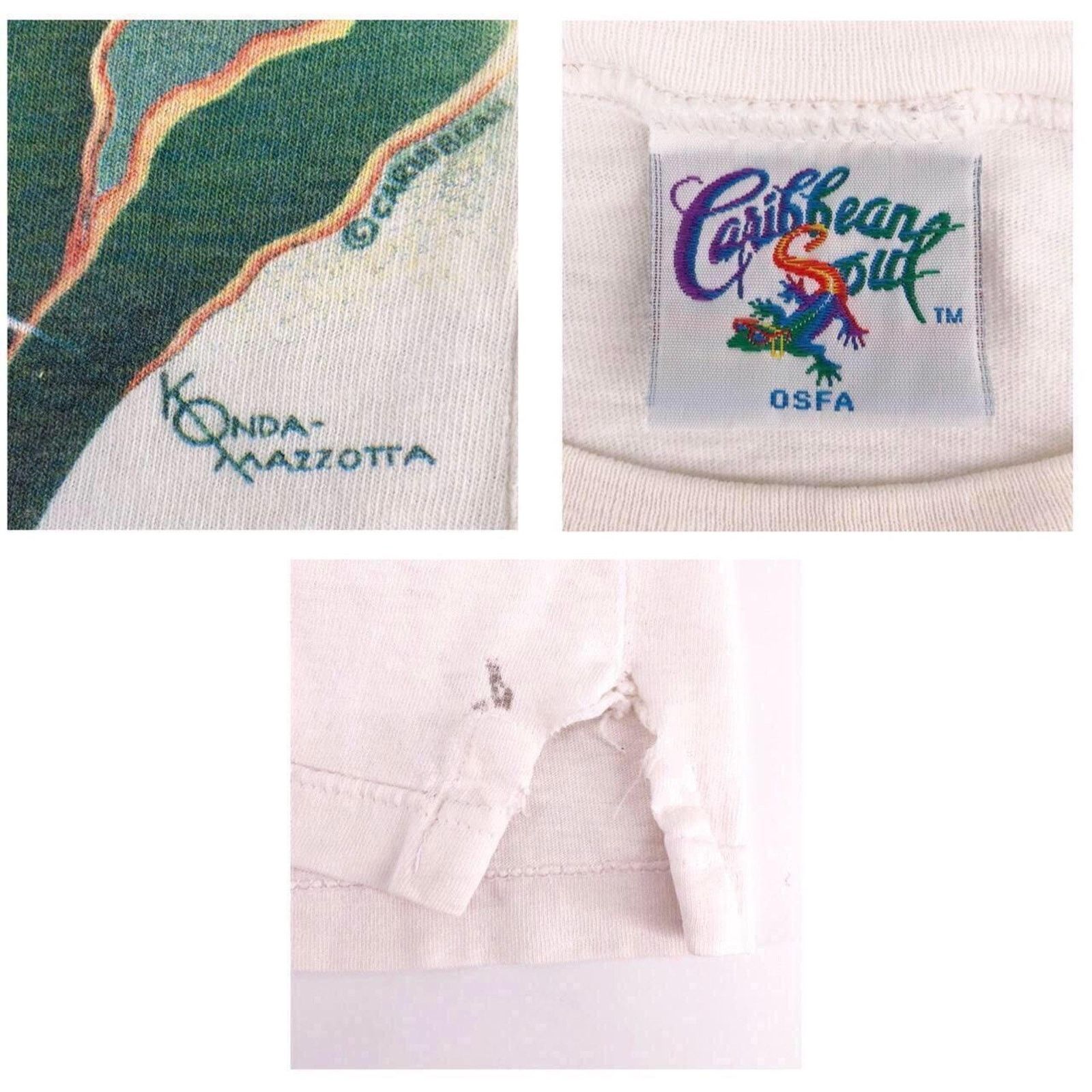 Vintage 90s Caribbean Soul AOP all over print tshirt 1990s vintage Size US L / EU 52-54 / 3 - 4 Thumbnail