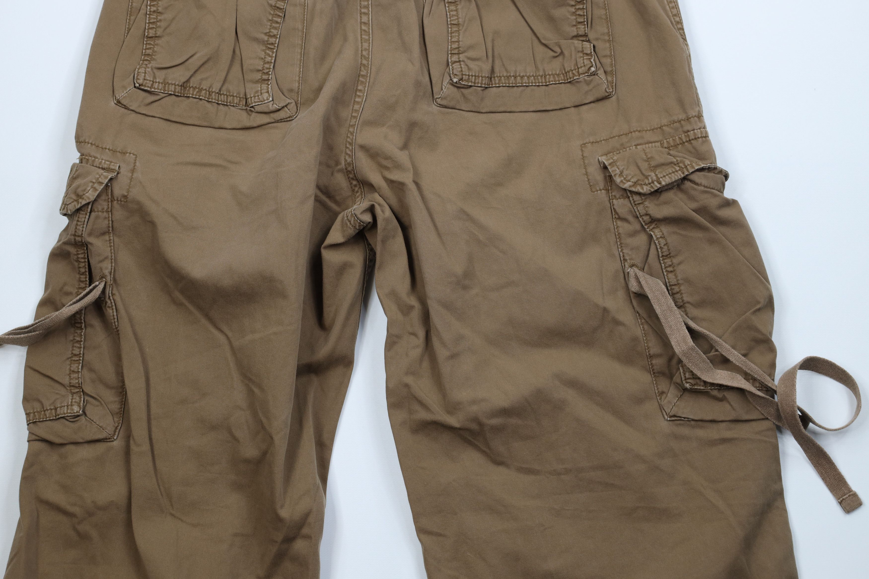 Aeropostale Vintage 90s Y2K Aeropostale Wide Leg Cargo Pants Brown Size US 32 / EU 48 - 12 Thumbnail