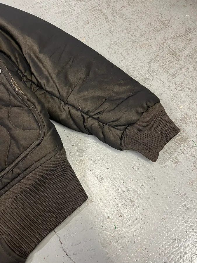 Louis Vuitton Louis Vuitton Taupe Silk Quilted Bomber Jacket by Kim Jones Size US S / EU 44-46 / 1 - 6 Thumbnail
