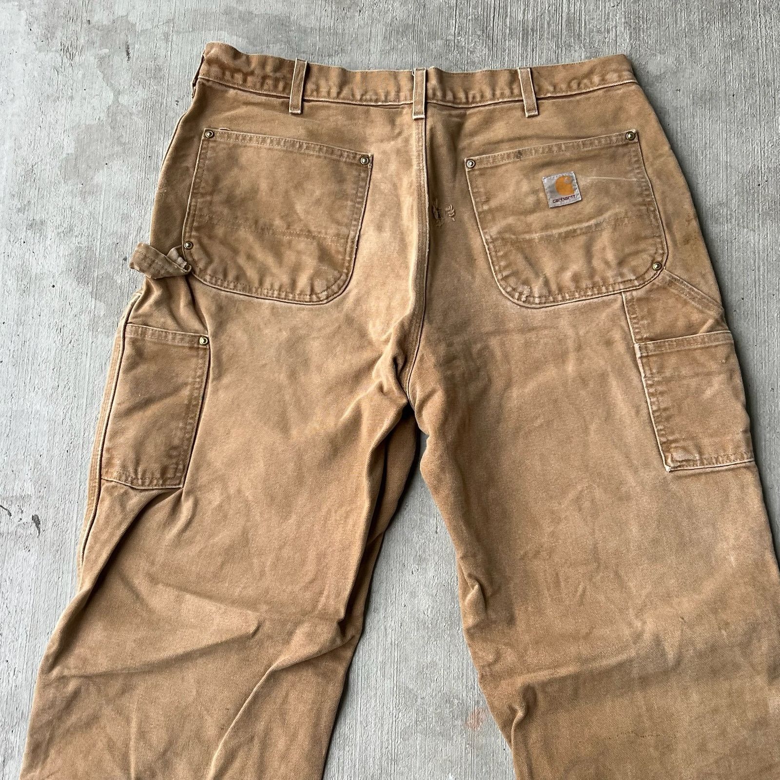 Carhartt × Vintage Carhartt brown double knee work wear carpenter pants Size US 35 - 6 Thumbnail