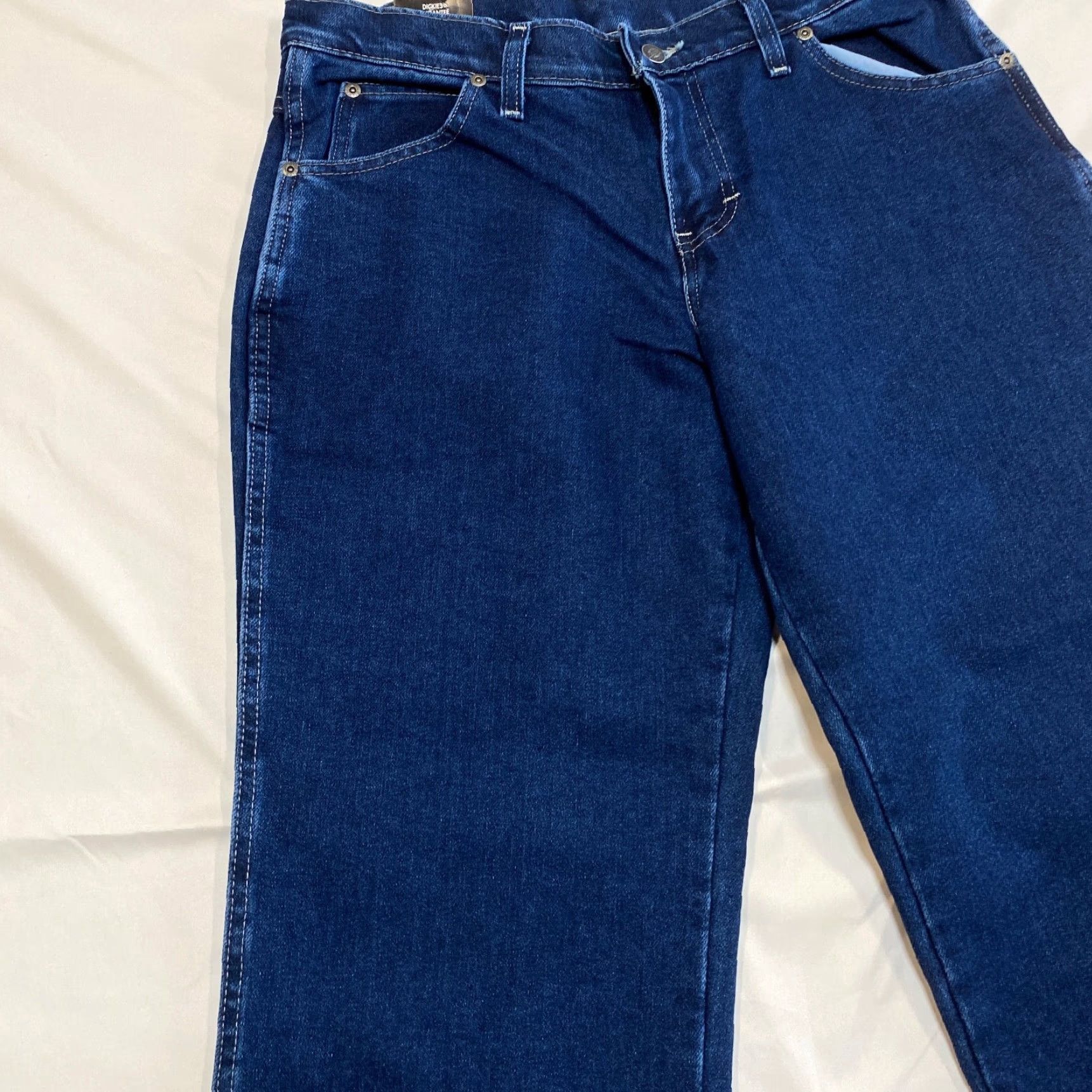 Dickies Dickies Womens Jeans 12P Work 5 Pocket Stretch Comfort Moderate Rise Relaxed Size 34" / US 12 / IT 48 - 2 Thumbnail