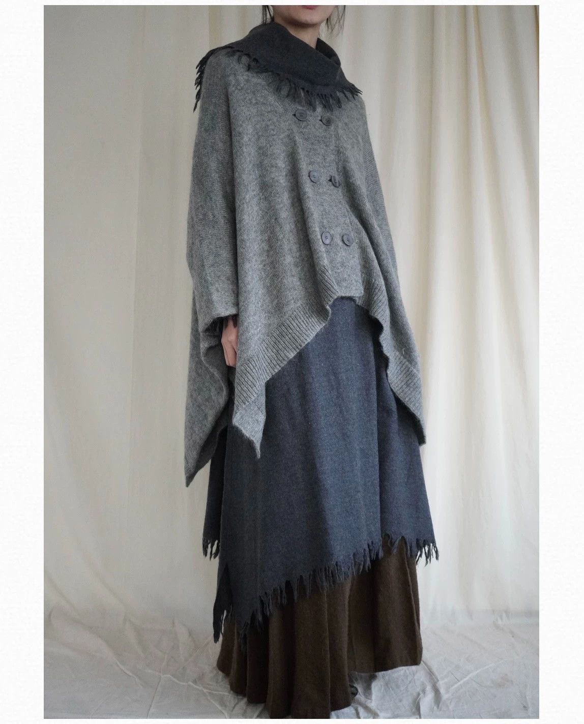 MM6 MM6 2000s Women's Mohair Double-Breasted Caplet Size ONE SIZE - 1 Thumbnail