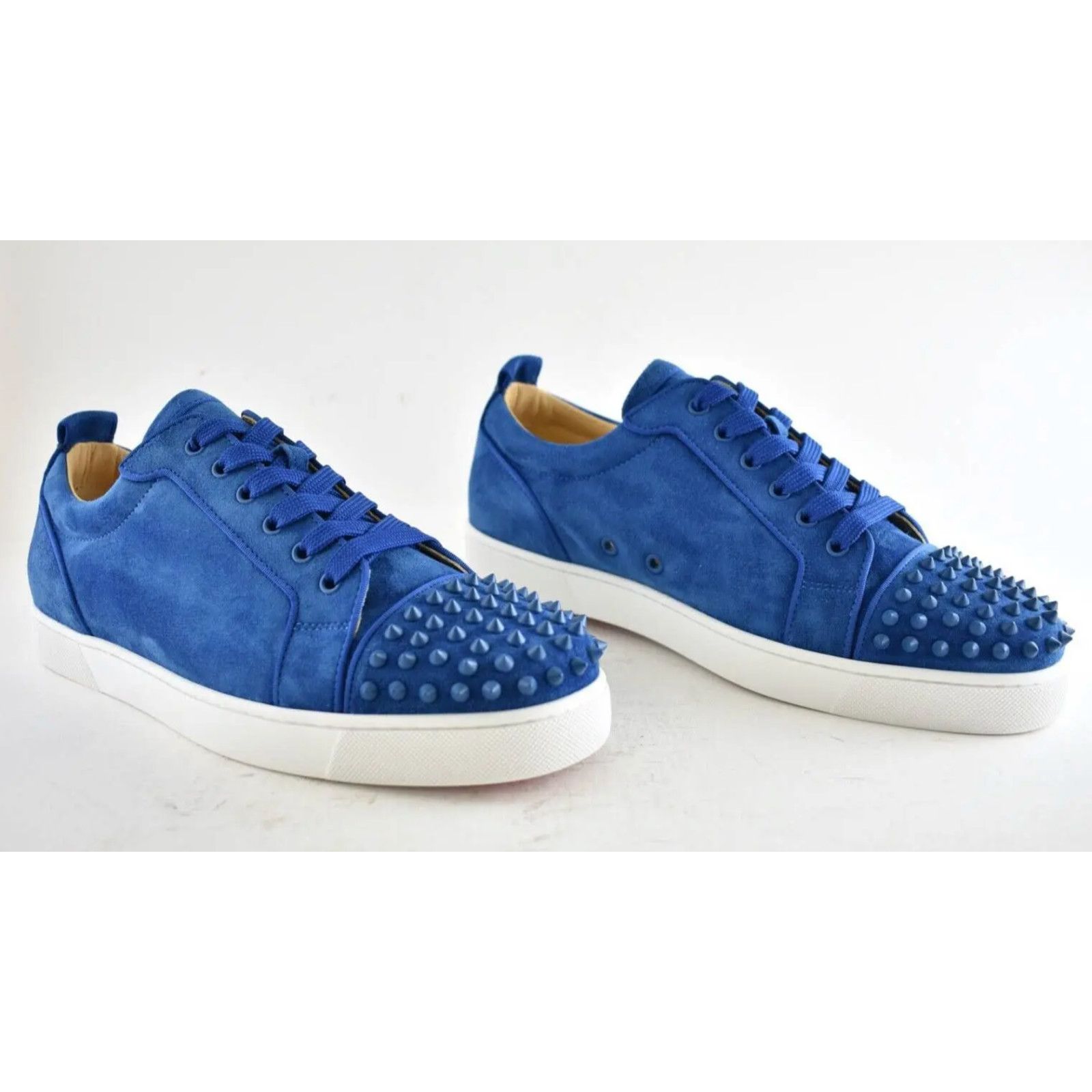 Christian Louboutin Christian Louboutin Louis Junior Spike Orlato Flat Blue Size US 12 / EU 45 - 3 Thumbnail
