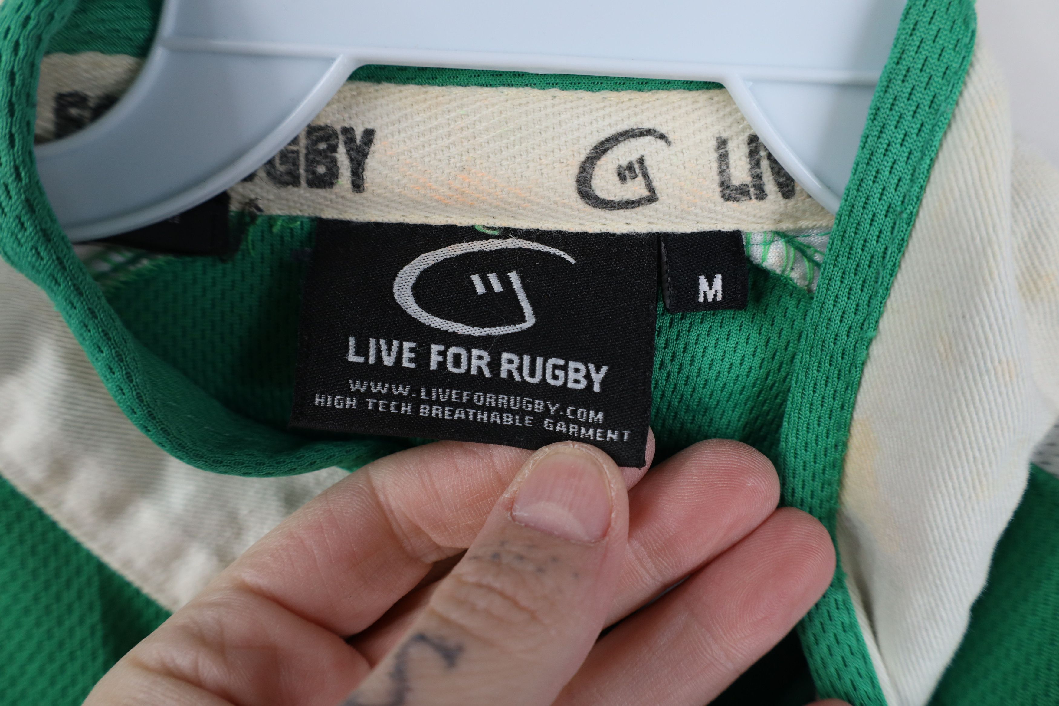 Vintage Vintage Spell Out Ireland Rugby Jersey Shirt Green Polyester Size US M / EU 48-50 / 2 - 6 Thumbnail