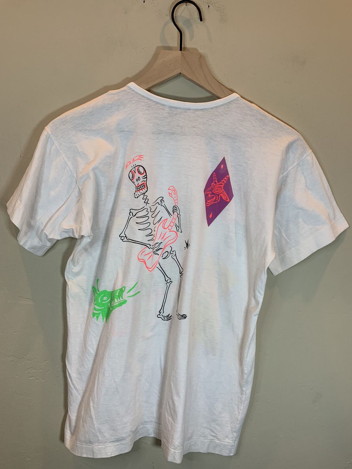 Band Tees × Vintage *RARE* Vintage 1984 Oingo Boingo Single Stitch Henley Shirt Size US M / EU 48-50 / 2 - 2 Thumbnail
