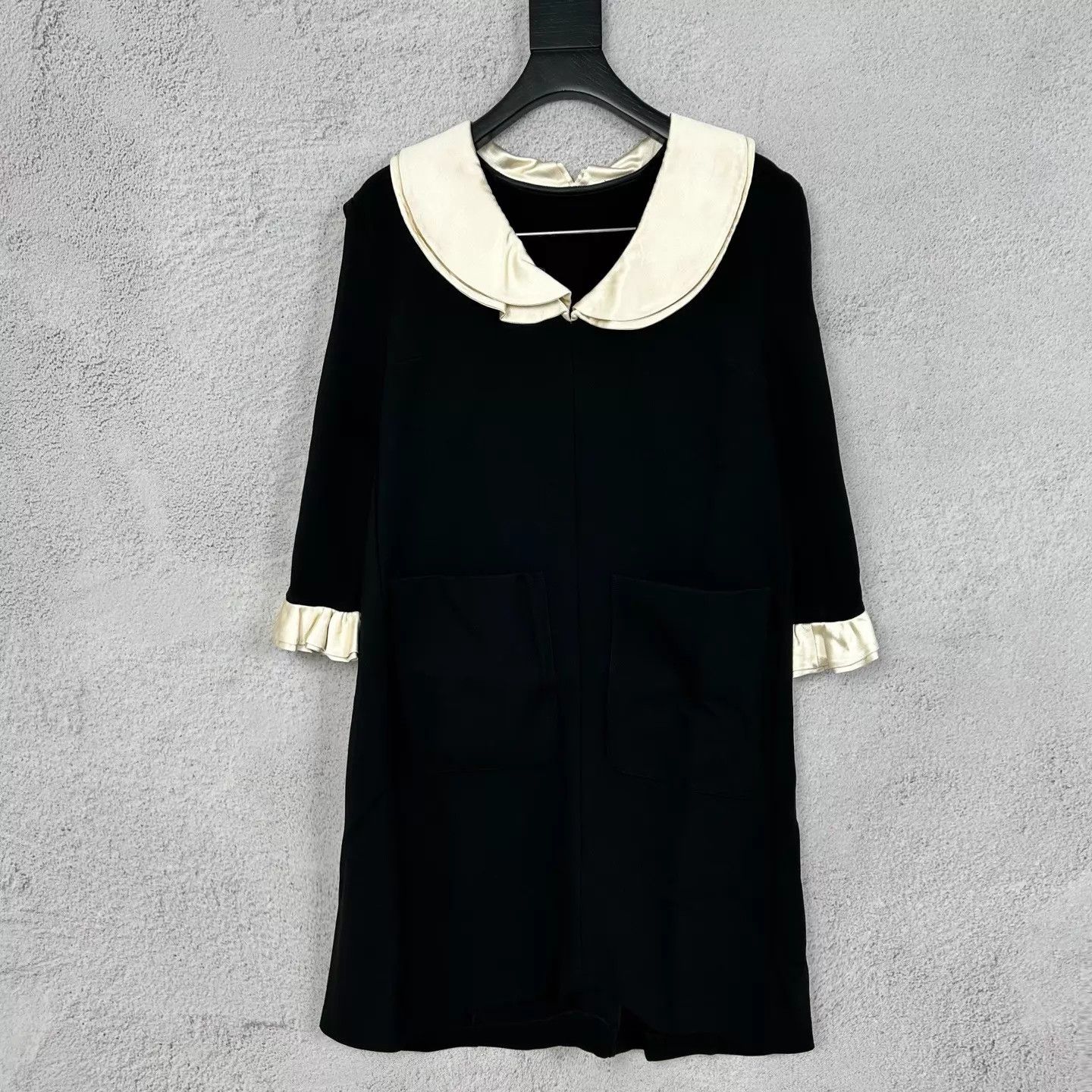 Gucci Gucci ruffled collar black dress XXS New Size XXS / US 00 / IT 34 - 1 Thumbnail