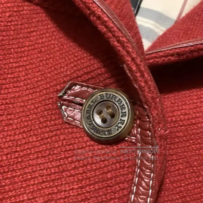 Burberry Burberry Red Long Sleeve Cardigan for Women. Size M / US 6-8 / IT 42-44 - 3 Thumbnail
