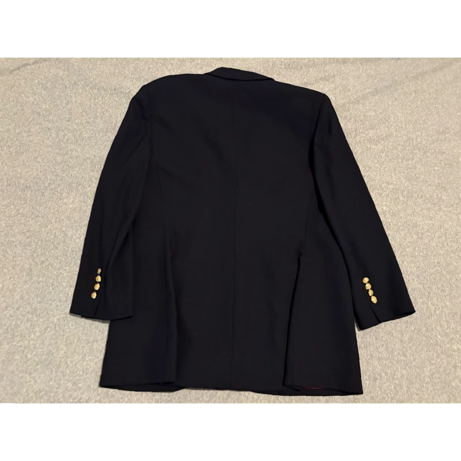 Ralph Lauren VINTAGE Lauren Ralph Lauren Womens Blazer Navy Wool Size 12 Big Crest Logo Gold Buttons "Ralph Lauren" Blazer Jacket Mens Womens Girls Size XL / US 12-14 / IT 48-50 - 3 Thumbnail