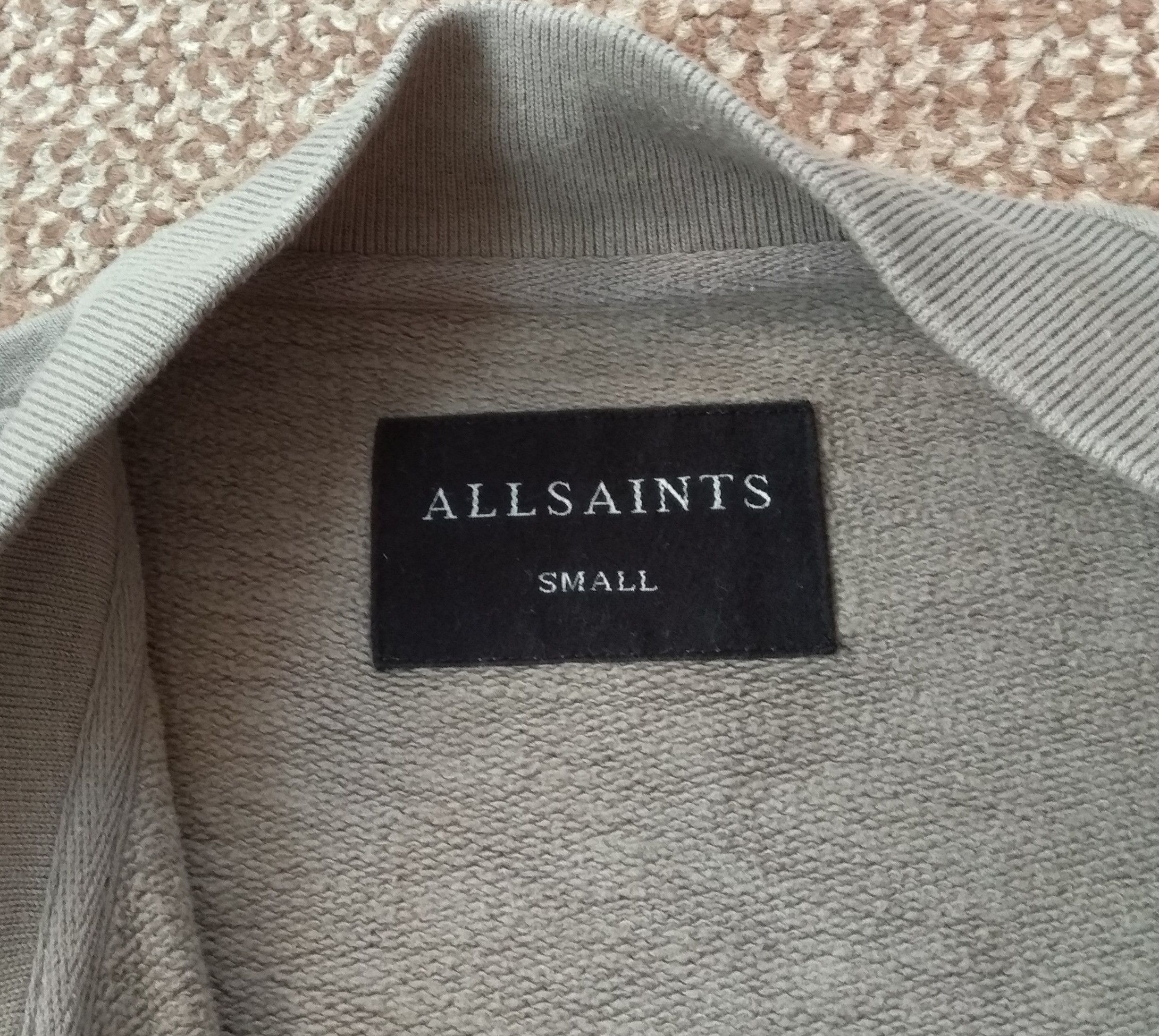 Allsaints AllSaints Oldsen Cotton Bomber Jacket Full Zip Sweatshirt Size US S / EU 44-46 / 1 - 7 Thumbnail