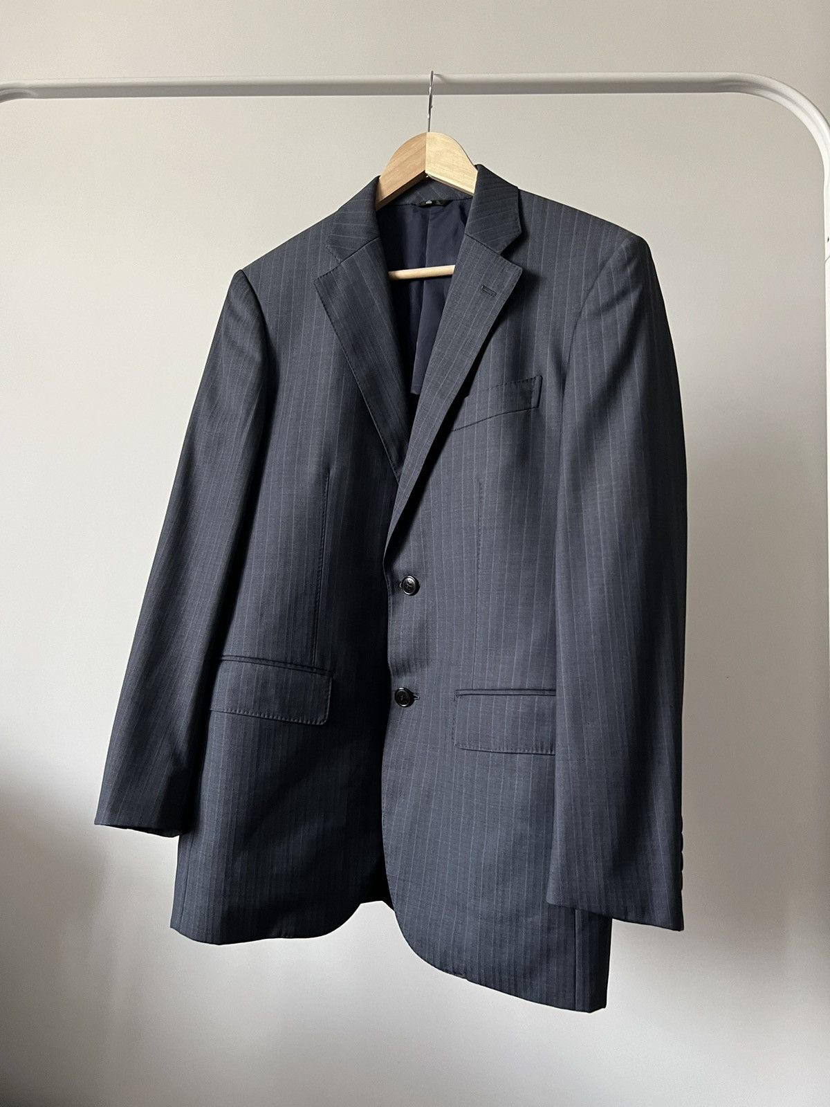 Lanvin Lanvin Striped Blazer Jacket Large Japan Size US L / EU 52-54 / 3 - 2 Thumbnail