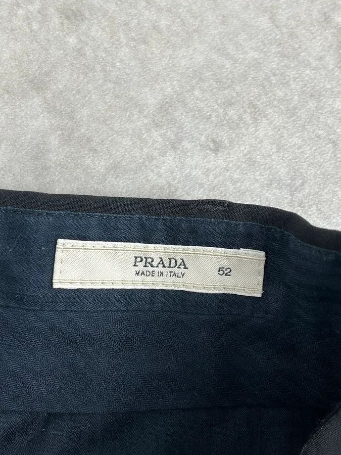 Prada 2000s Prada Black Minimalist Tailored Pants Size US 33 - 9 Thumbnail
