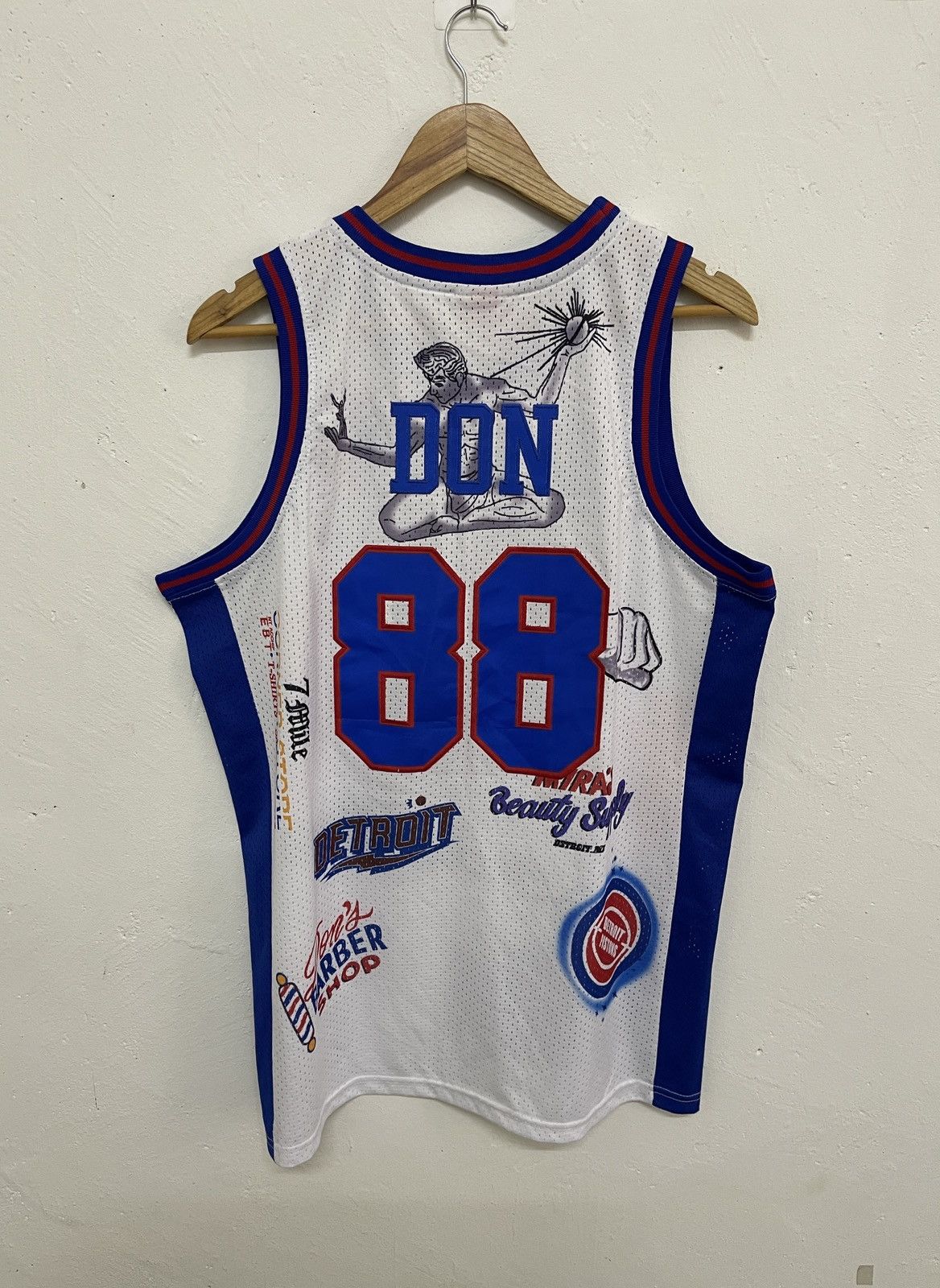 Mitchell & Ness Don Big Sean Detroit Pistons Basketball Jersey Size US L / EU 52-54 / 3 - 2 Thumbnail
