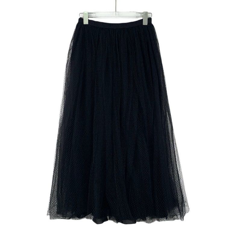 Dior Dior Black mesh casual skirt Size 24" / US 00 / IT 34 - 2 Thumbnail