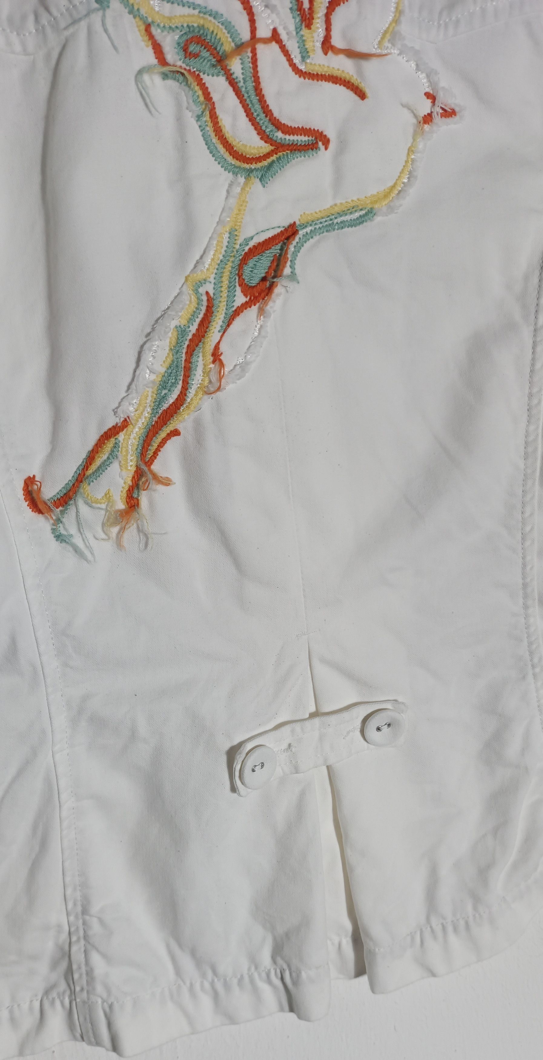 Art Comes First Jeans Jacket bird art by ohipie designer france Size S / US 4 / IT 40 - 14 Thumbnail