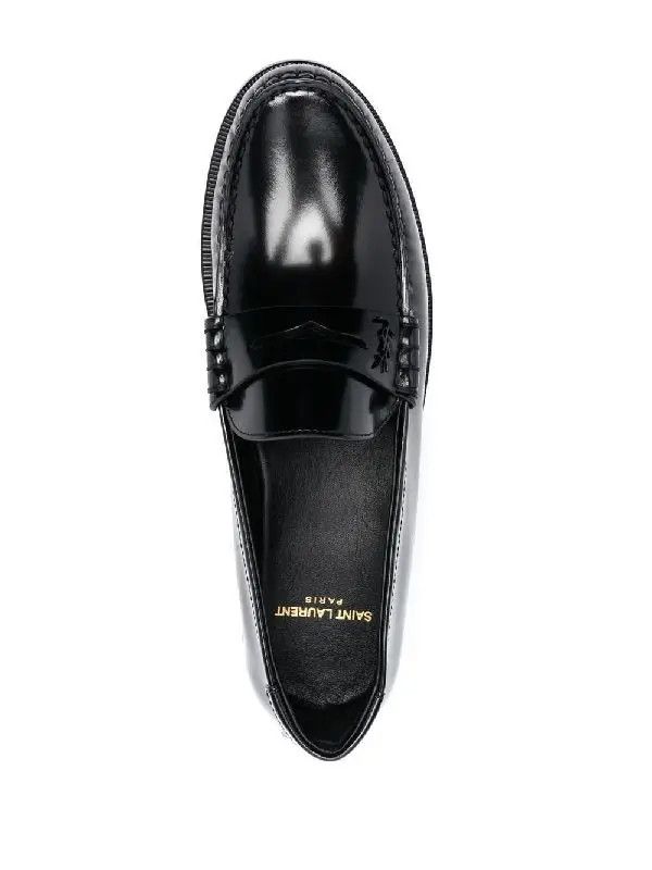 Saint Laurent Paris o1s1wg110426 670231 LE Loafers Classic Penny Slippers Size US 9.5 / EU 42-43 - 2 Thumbnail