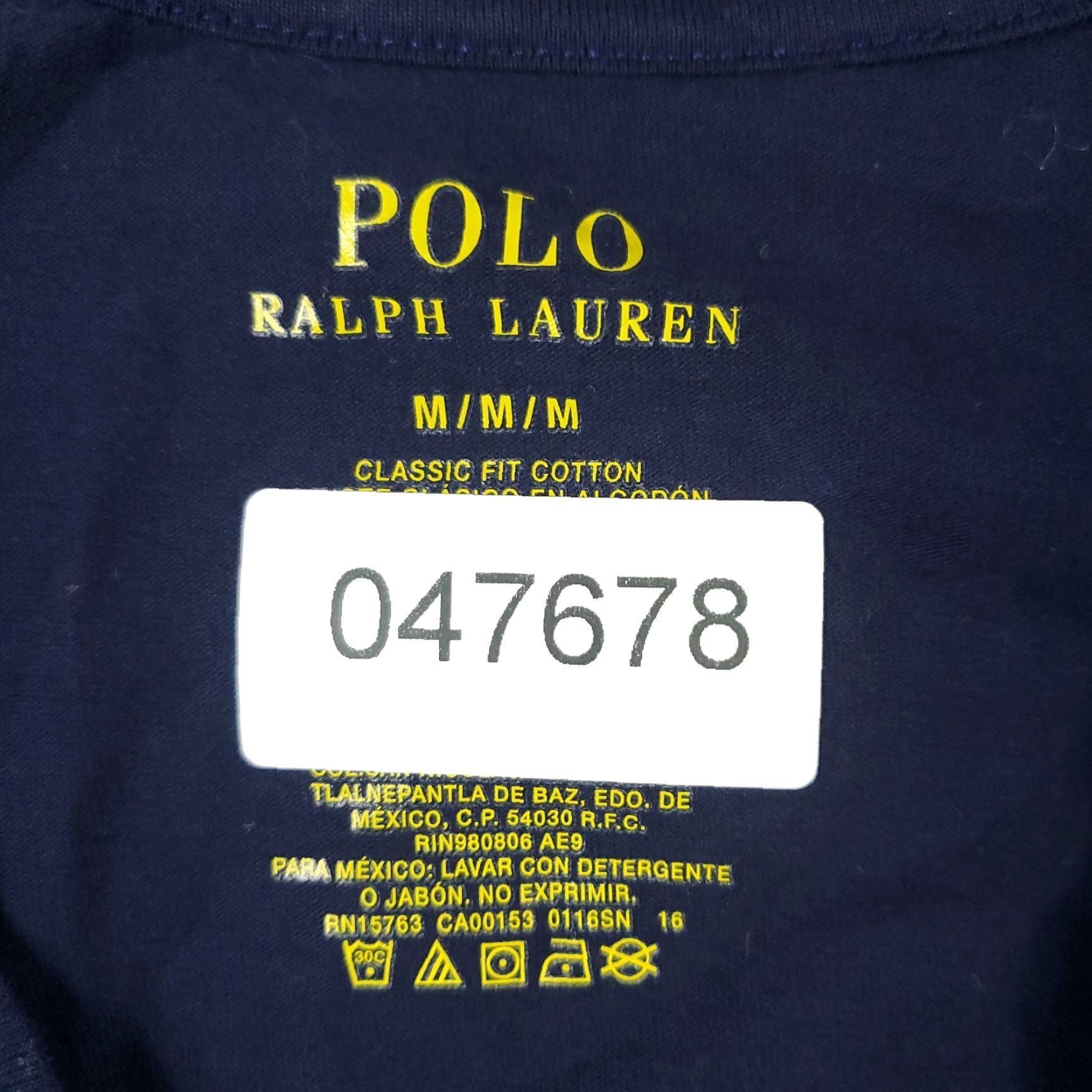 Ralph Lauren Ralph Lauren Polo Shirt Casual Mens Medium Blue Solid Short Sleeve Crew Neck Size US M / EU 48-50 / 2 - 7 Thumbnail