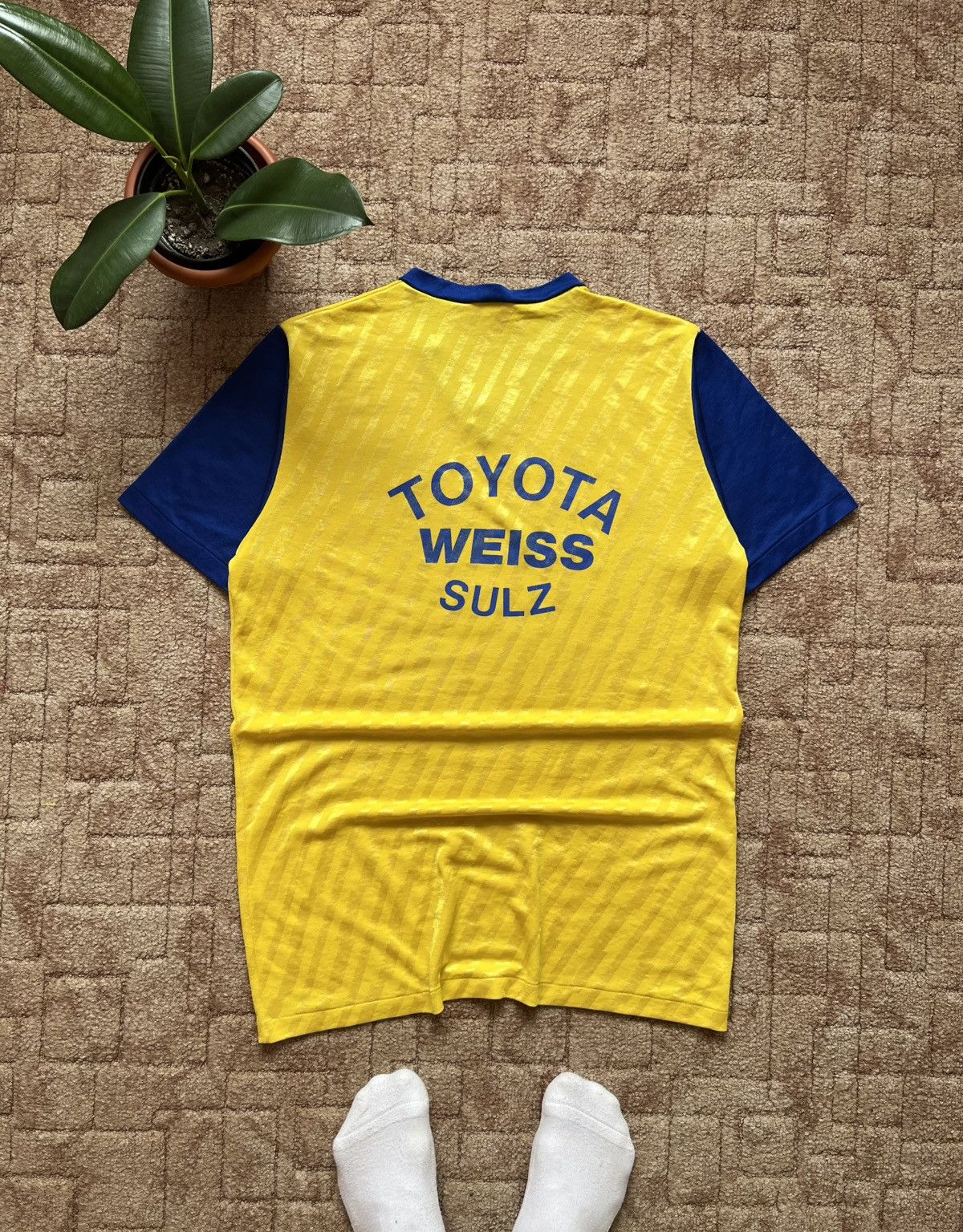 Erima Vintage Erima Toyota 90's Made In West Germany Yellow Jersey Size US L / EU 52-54 / 3 - 2 Thumbnail