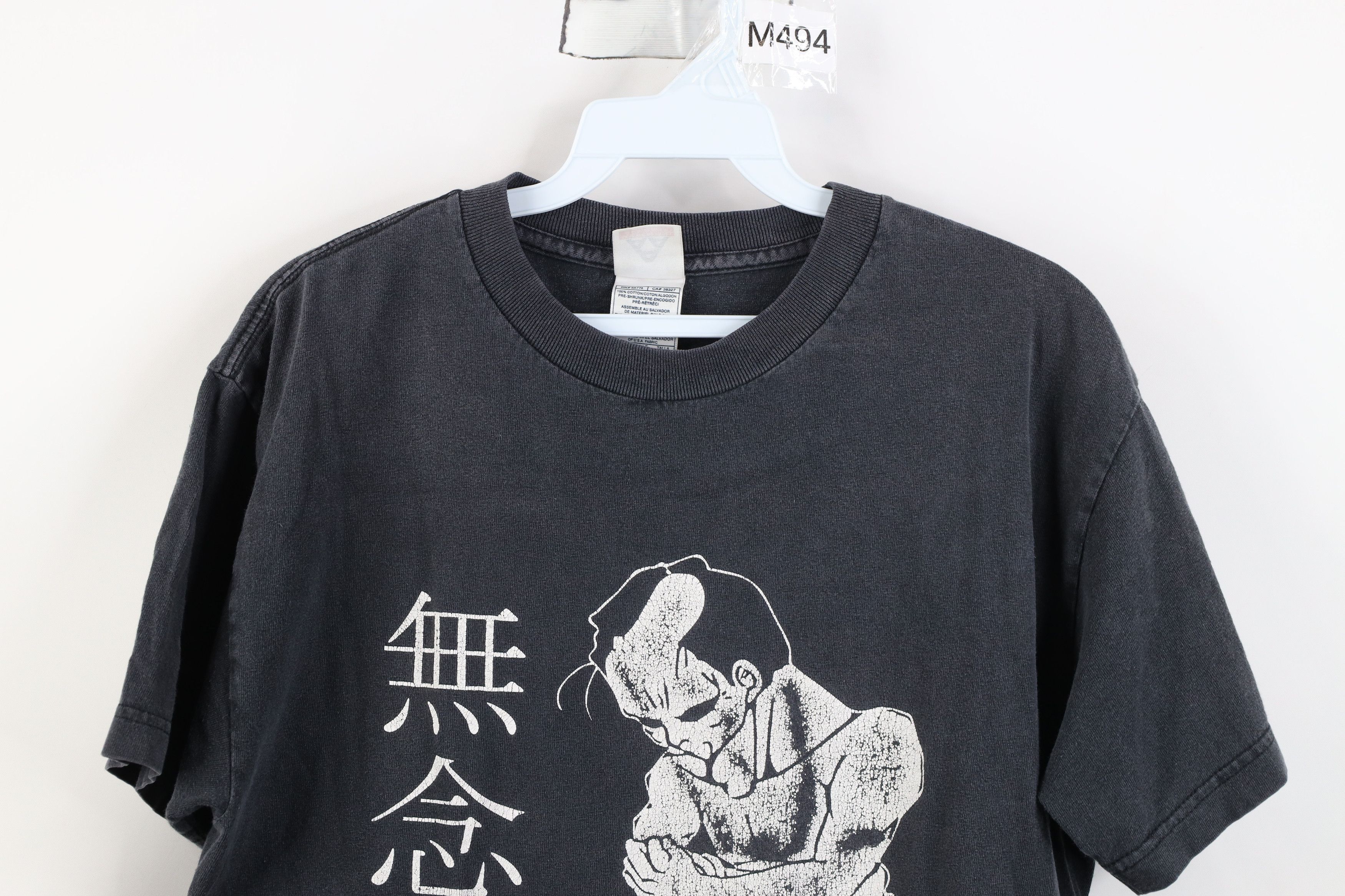 Vintage Vintage Thrashed No Thoughts Chinese Sensei T-Shirt Black Size US M / EU 48-50 / 2 - 2 Thumbnail