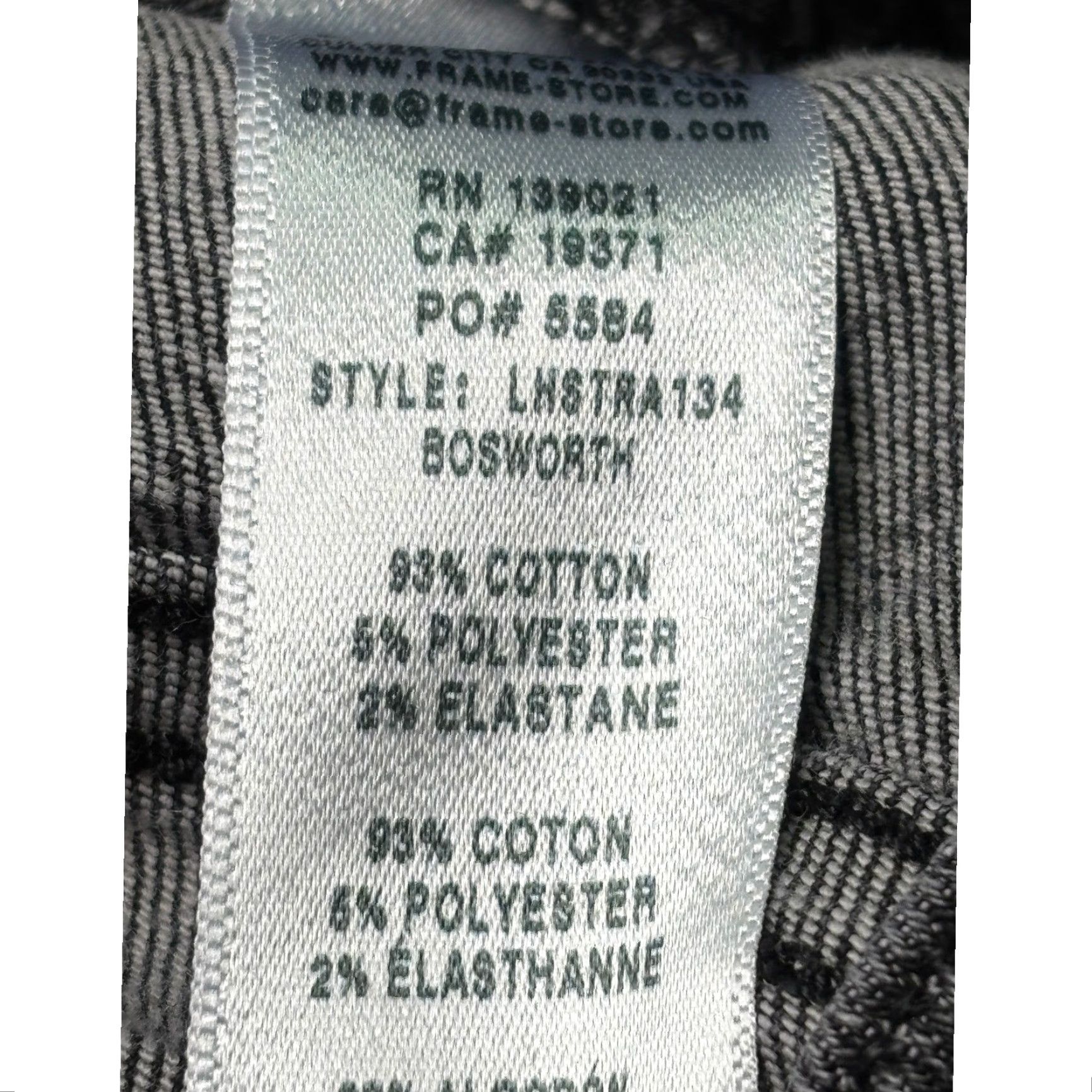 Frame FRAME Le High Straight Jeans Dark Wash Frayed Hem Women's Size 24x27 Size 42" / US 20 - 7 Thumbnail