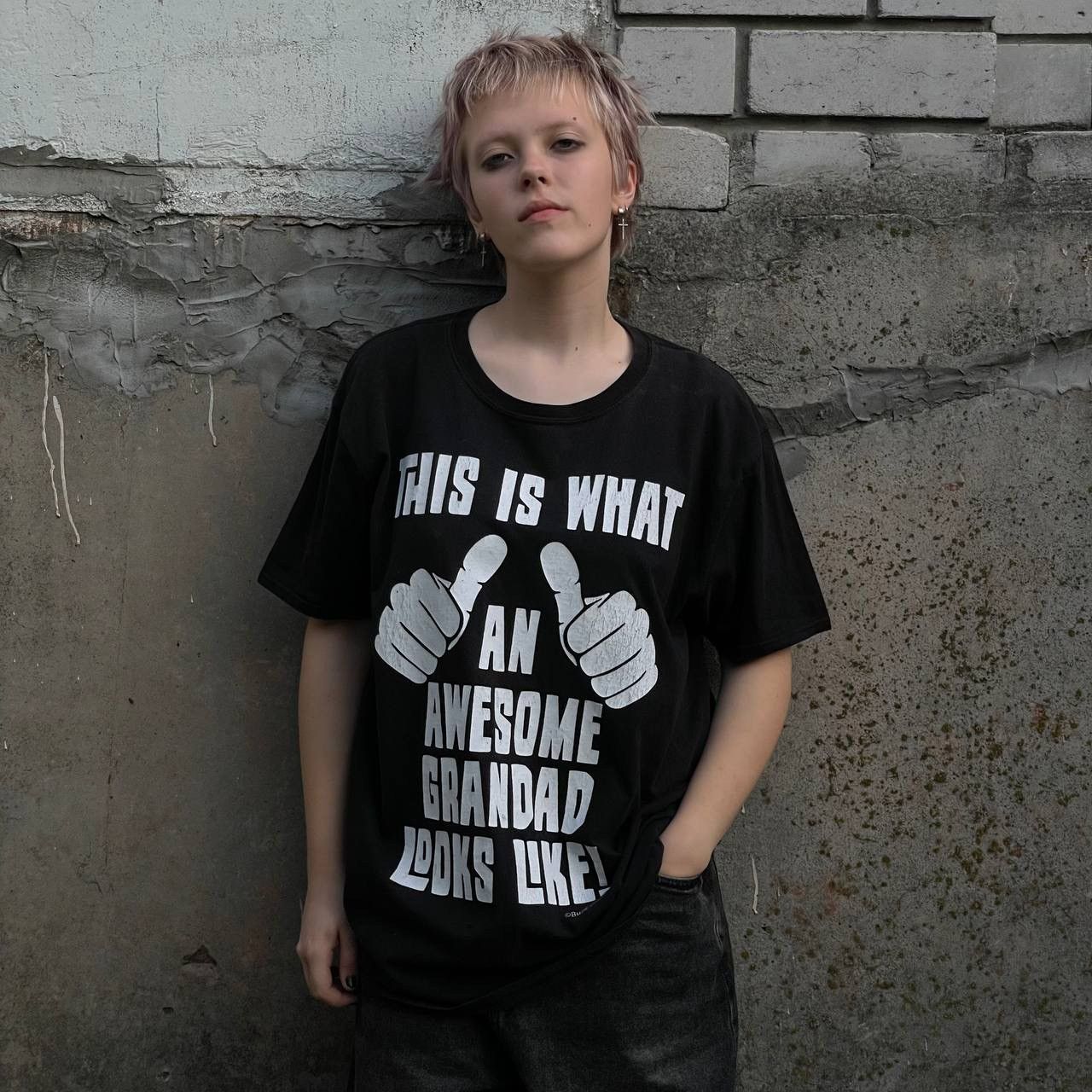 Vintage Vintage T-shirts Grandad Big Logo Humour Joke Y2K 00s Size US XL / EU 56 / 4 - 1 Thumbnail