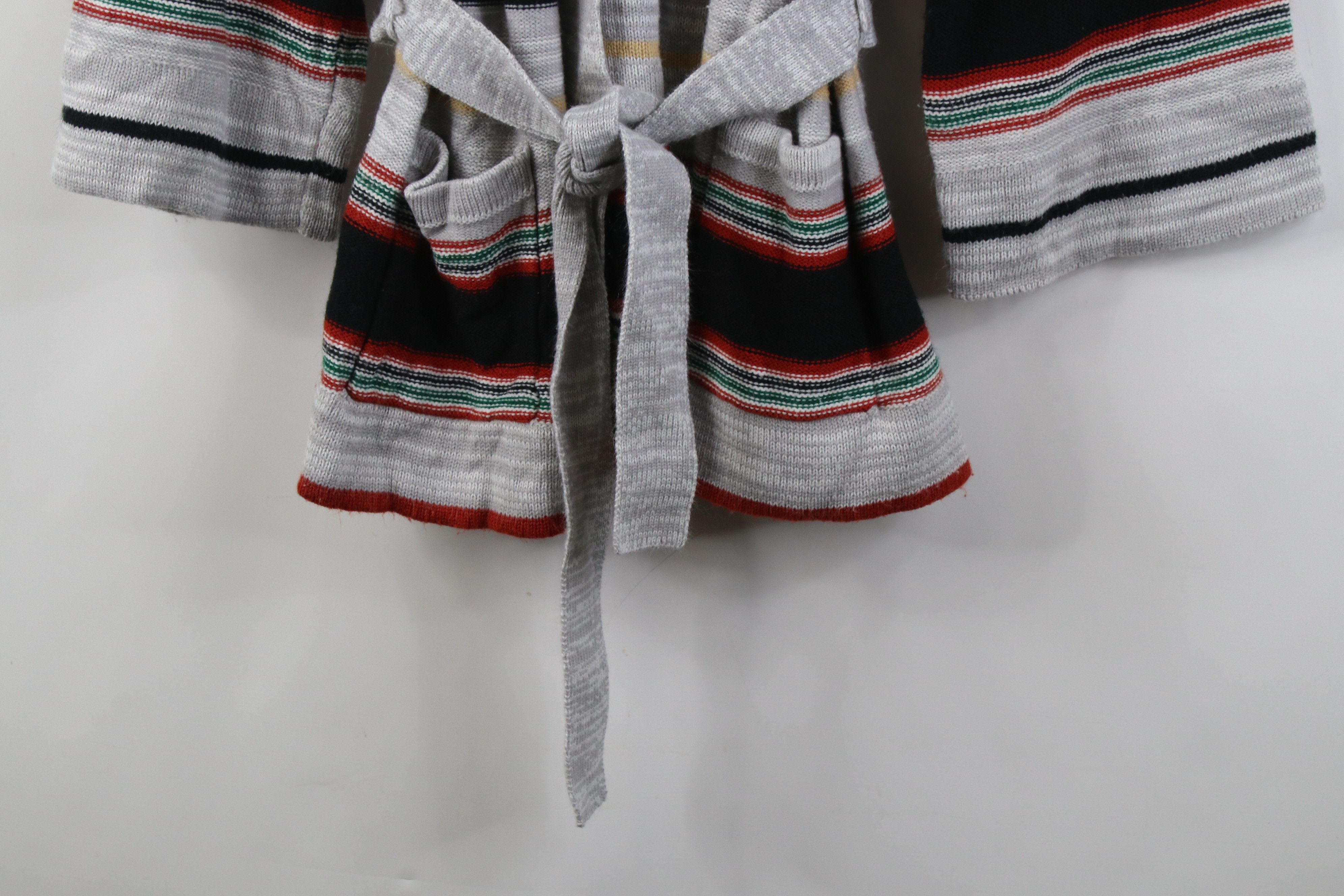 Vintage Vintage 70s Boho Chic Belted Flared Sleeve Cardigan Sweater Size M / US 6-8 / IT 42-44 - 4 Thumbnail