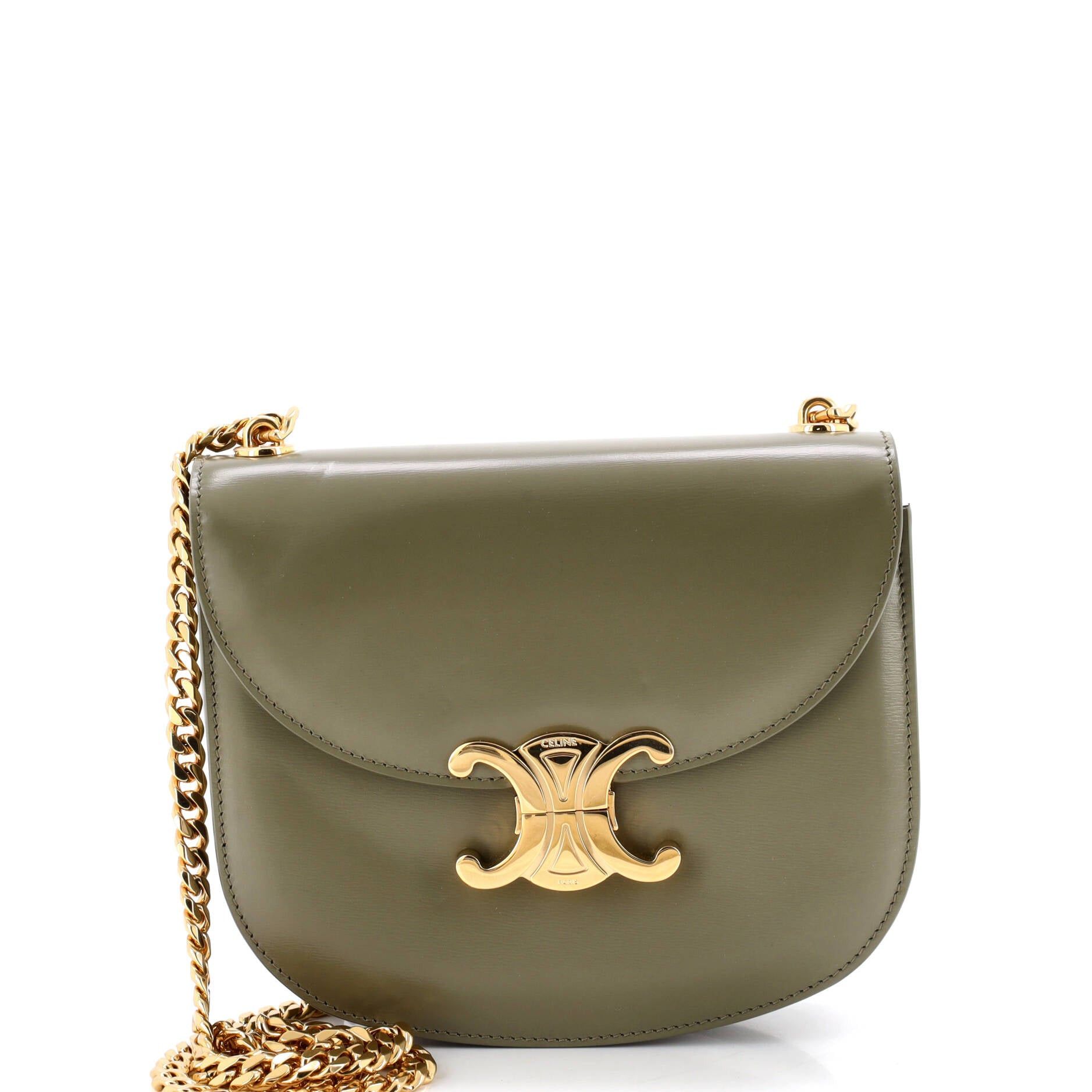 Celine Triomphe Besace Clea Chain Flap Bag Size ONE SIZE - 1 Thumbnail