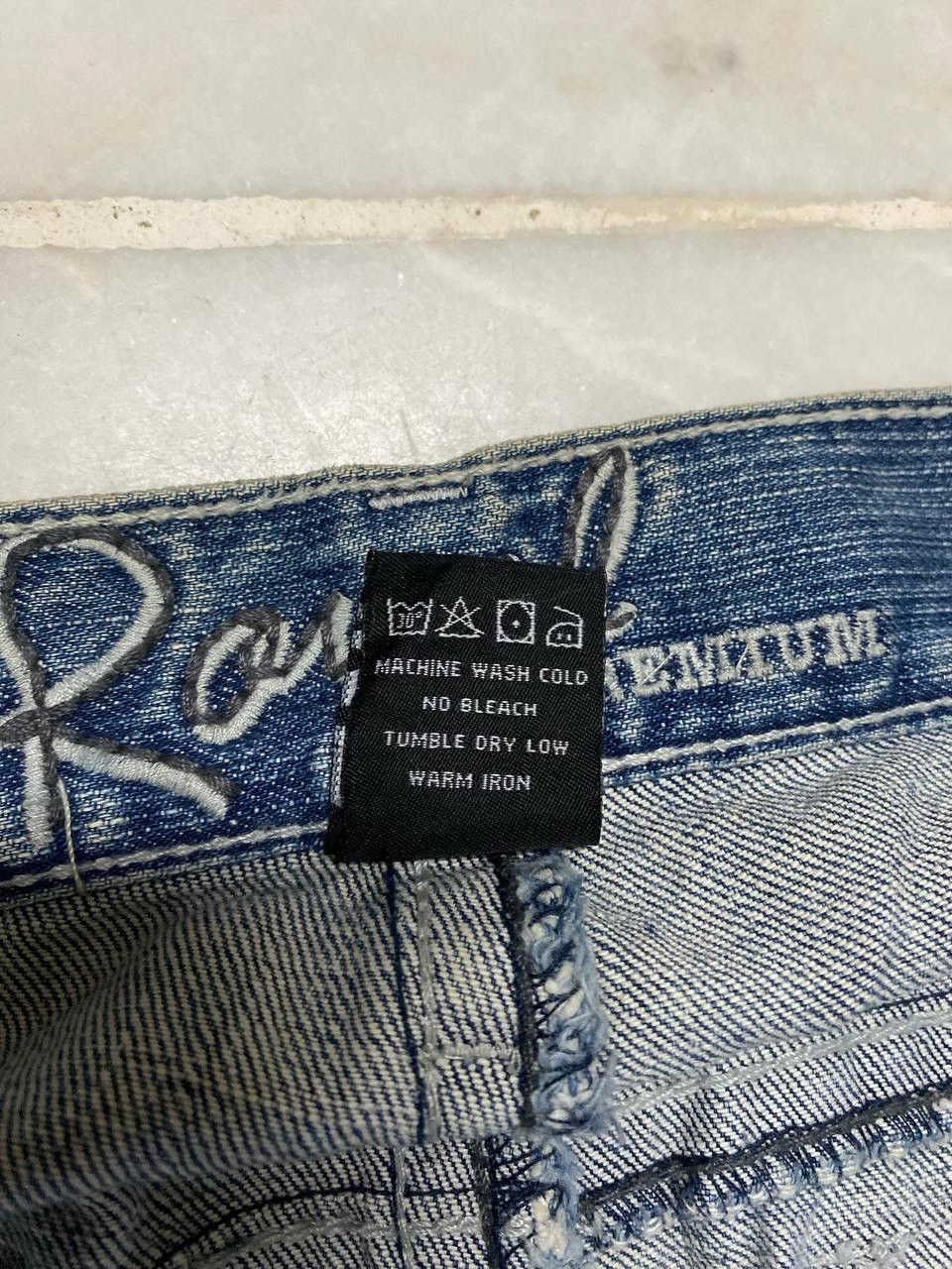Vintage FLARE 90s Style Japanese Rusty Mudwash Distressed Patchwork Size US 36 / EU 52 - 12 Thumbnail