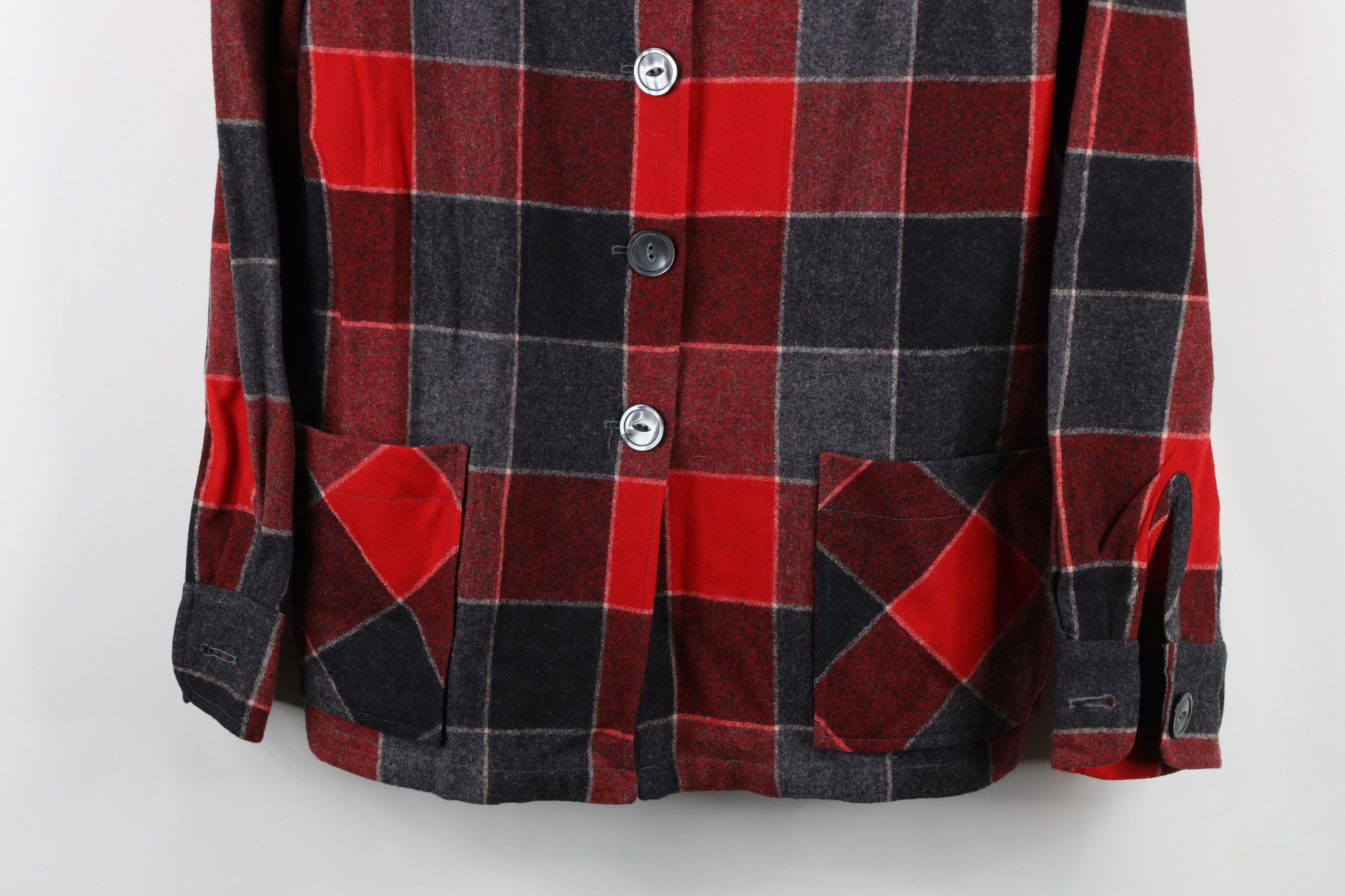 Pendleton × Vintage Vintage 90s Pendleton Wool Button Shirt Jacket Jac Shirt Size L / US 10 / IT 46 - 3 Thumbnail