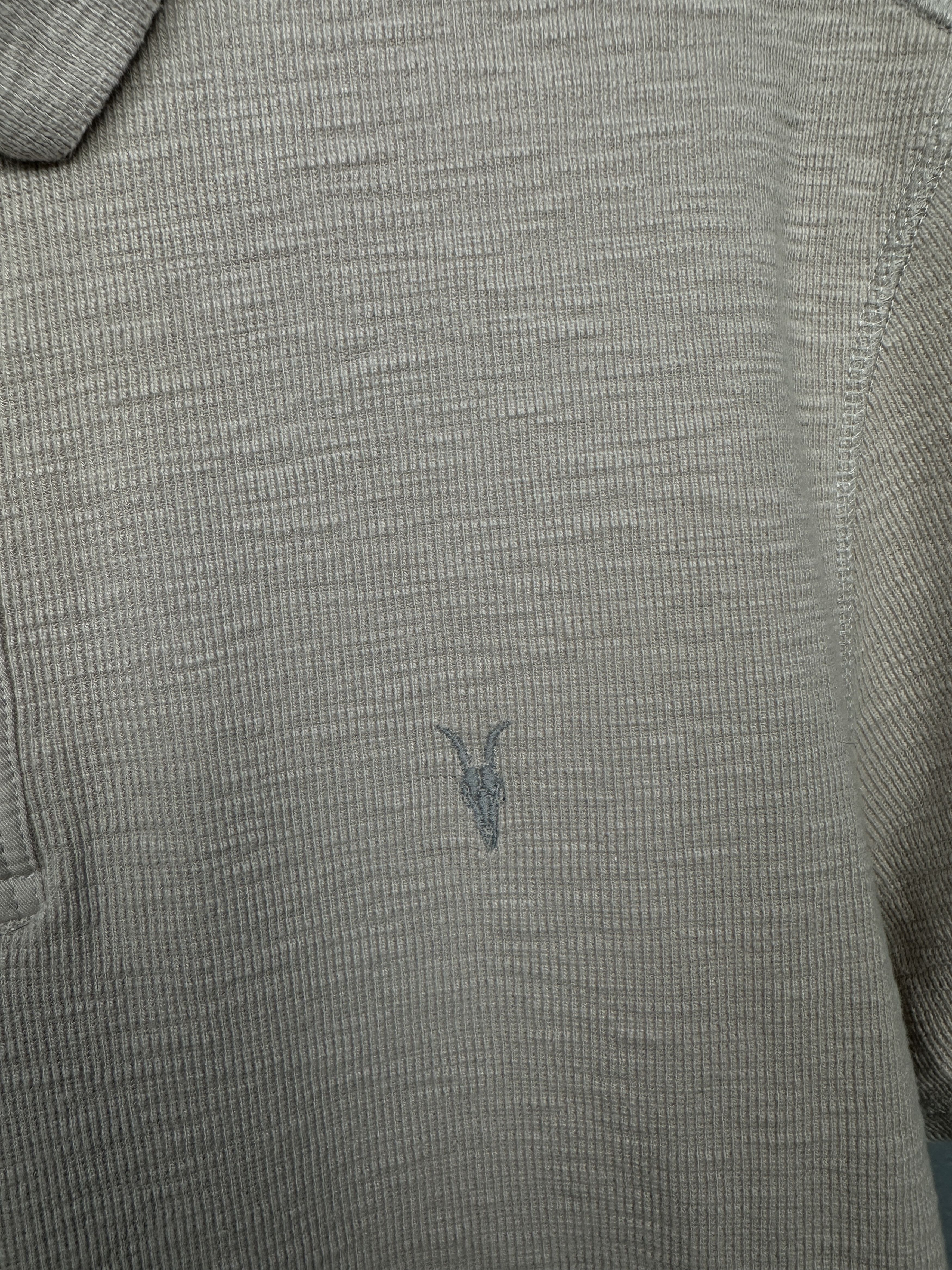 Allsaints AllSaints Mens Ribbed Polo Shirt Size US M / EU 48-50 / 2 - 3 Thumbnail