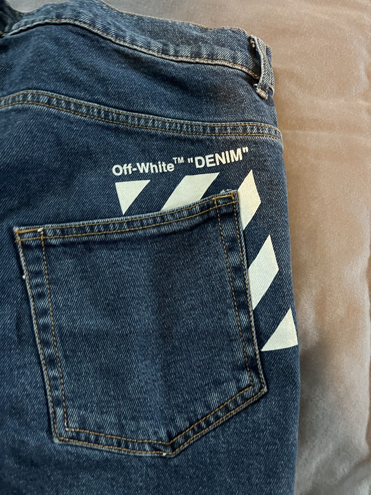 Off-White Off-White Blue Denim Pre Virgil Death Size US 34 / EU 50 - 12 Thumbnail