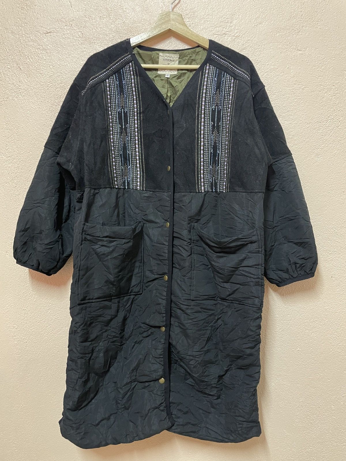 Native × Vintage Archival Clothing Titicaca Mil Long Coat Amarican Native Art Size US L / EU 52-54 / 3 - 1 Thumbnail